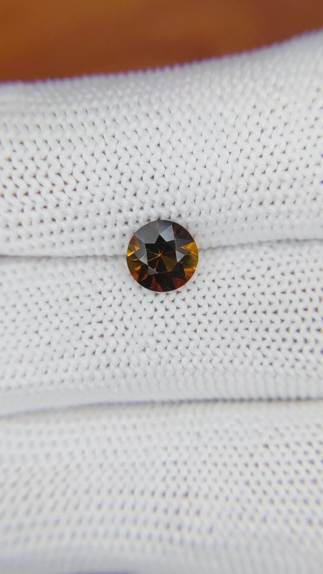 0.94 Ct. Tourmaline from Ceylon (Sri Lanka) Size Video