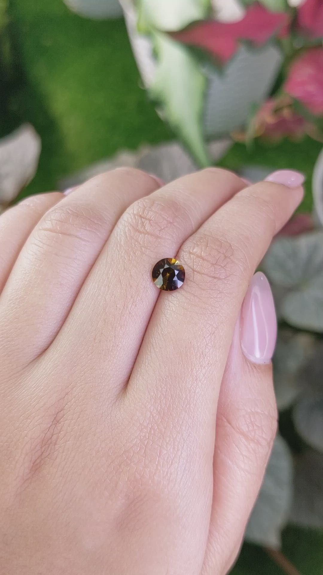 0.94 Ct. Tourmaline from Ceylon (Sri Lanka) Size Video