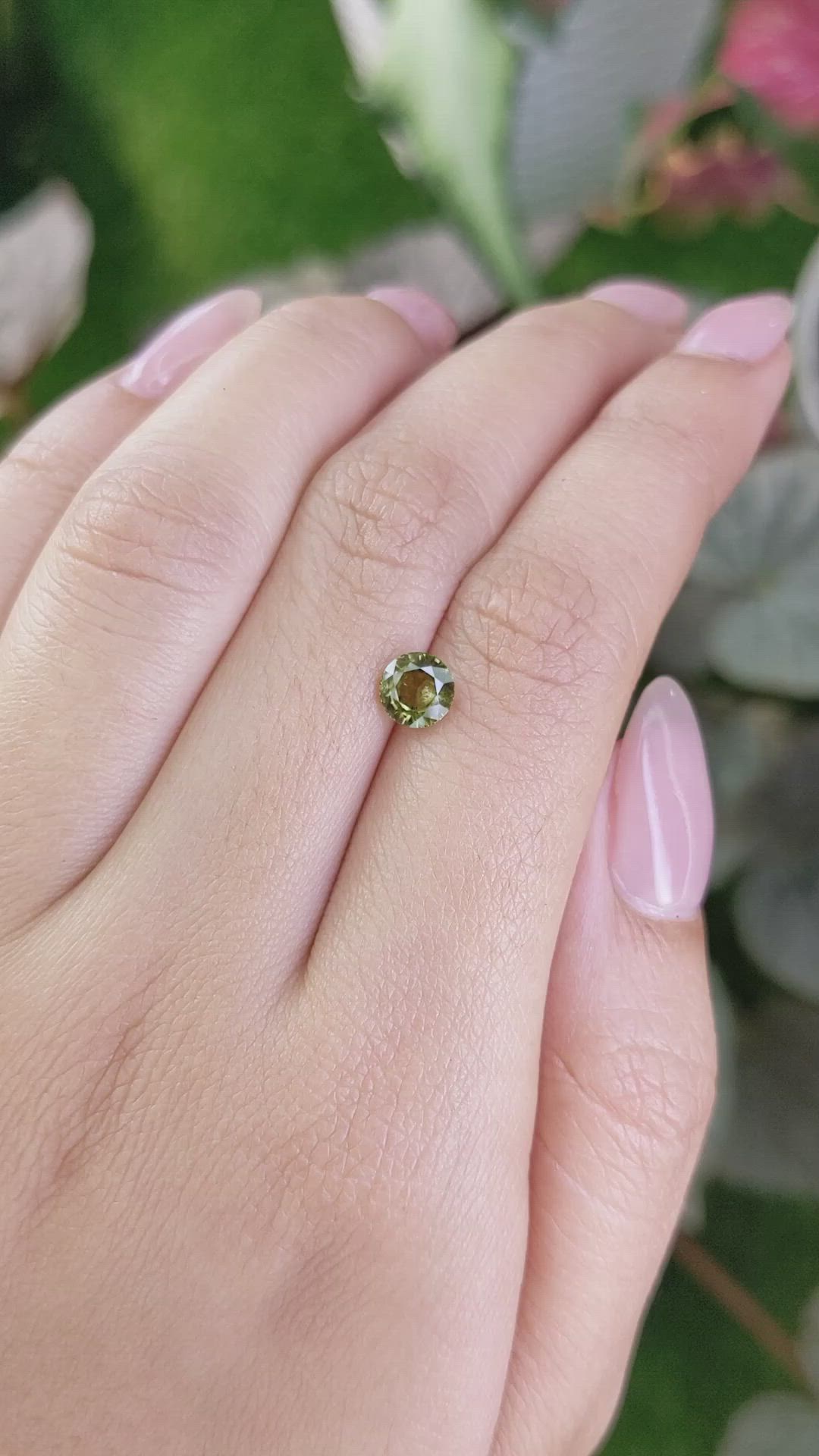 0.95 Ct. Tourmaline from Ceylon (Sri Lanka) Size Video