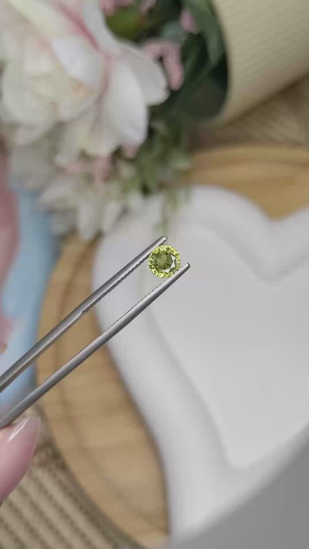 0.95 Ct. Tourmaline from Ceylon (Sri Lanka) Size Video