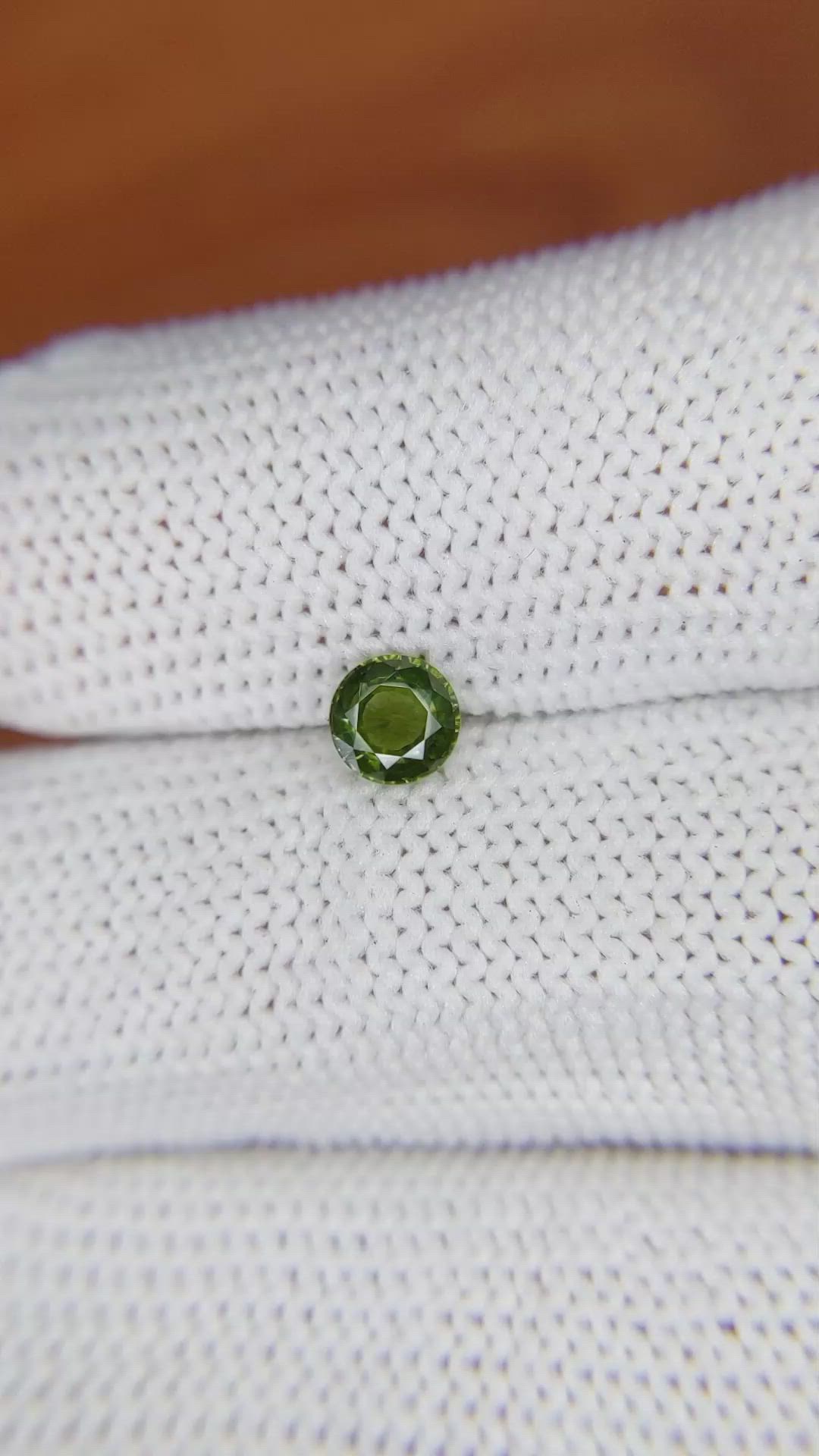 0.58 Ct. Tourmaline from Ceylon (Sri Lanka) Size Video