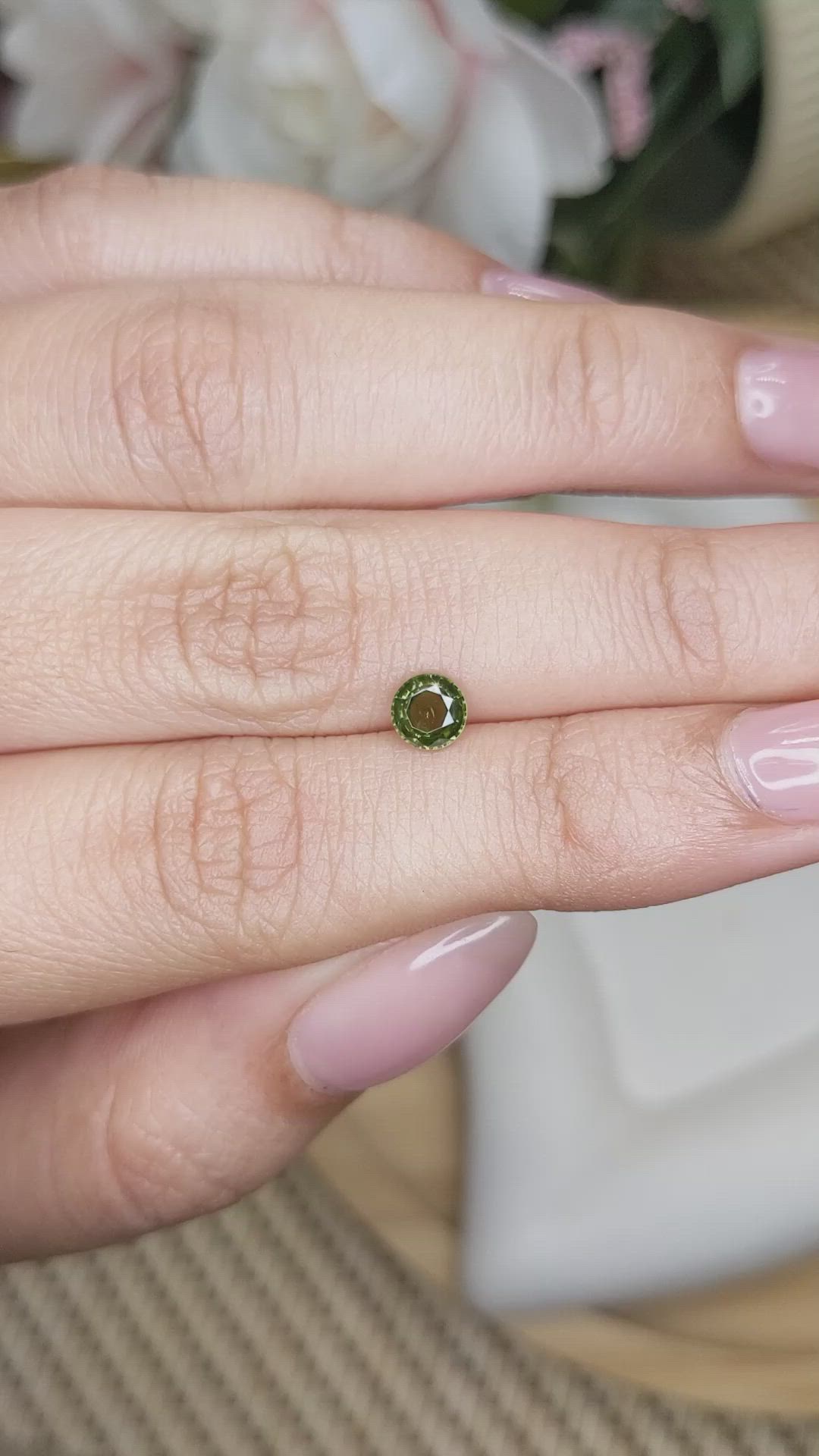 0.58 Ct. Tourmaline from Ceylon (Sri Lanka) Size Video