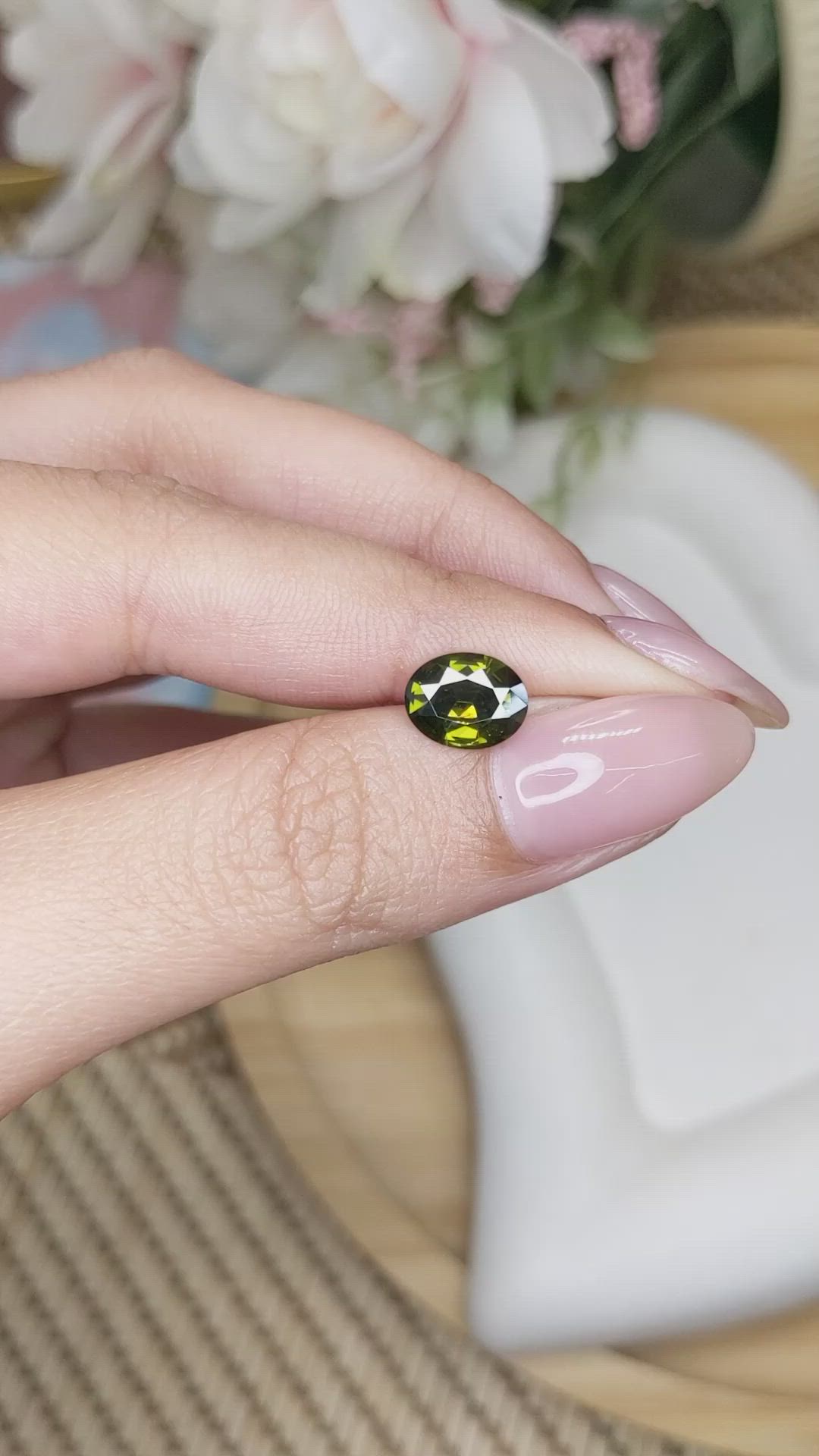 2.43 Ct. Tourmaline from Ceylon (Sri Lanka) Size Video