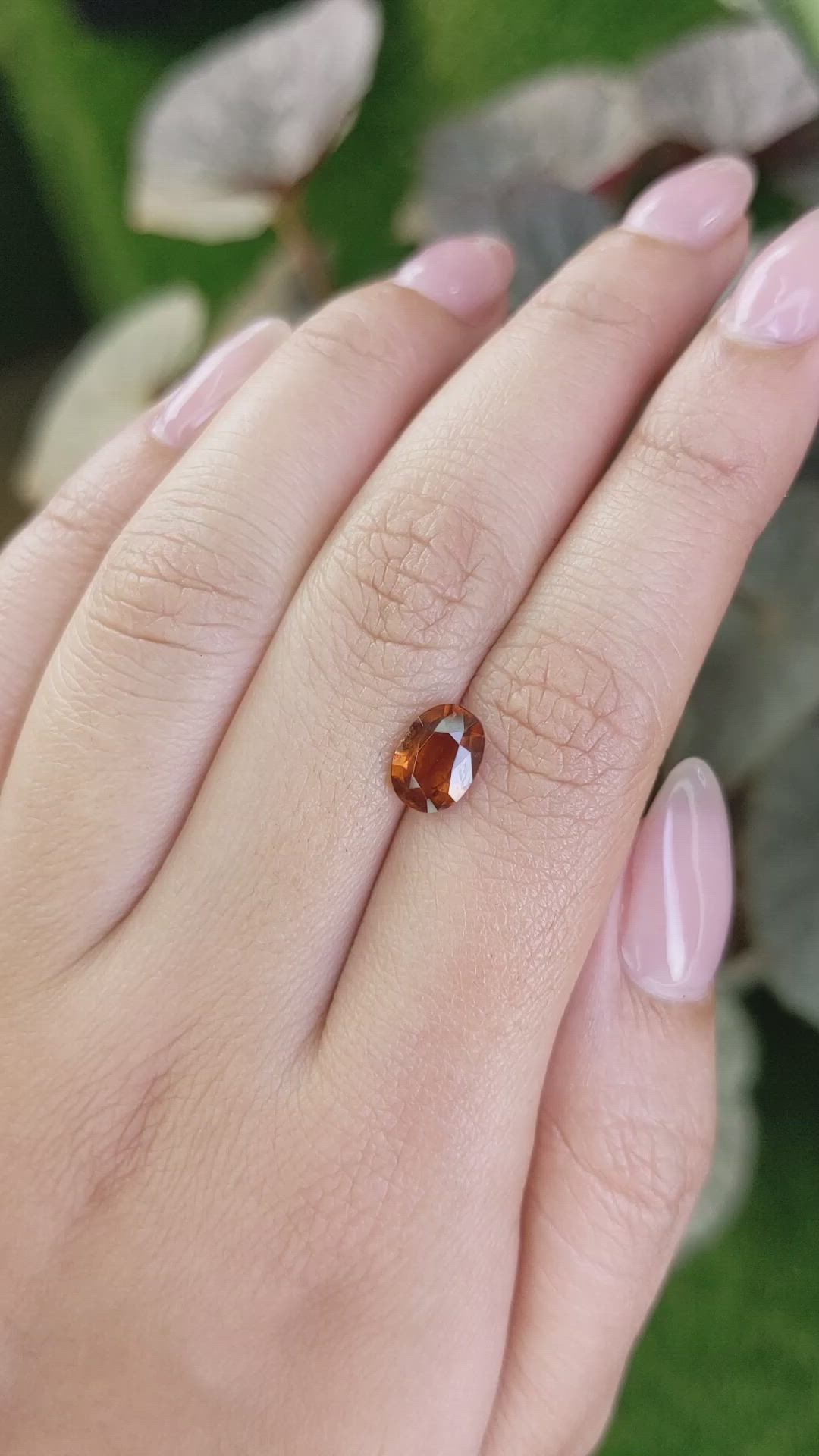 1.90 Ct. Hessonite Garnet from Madagascar Size Video