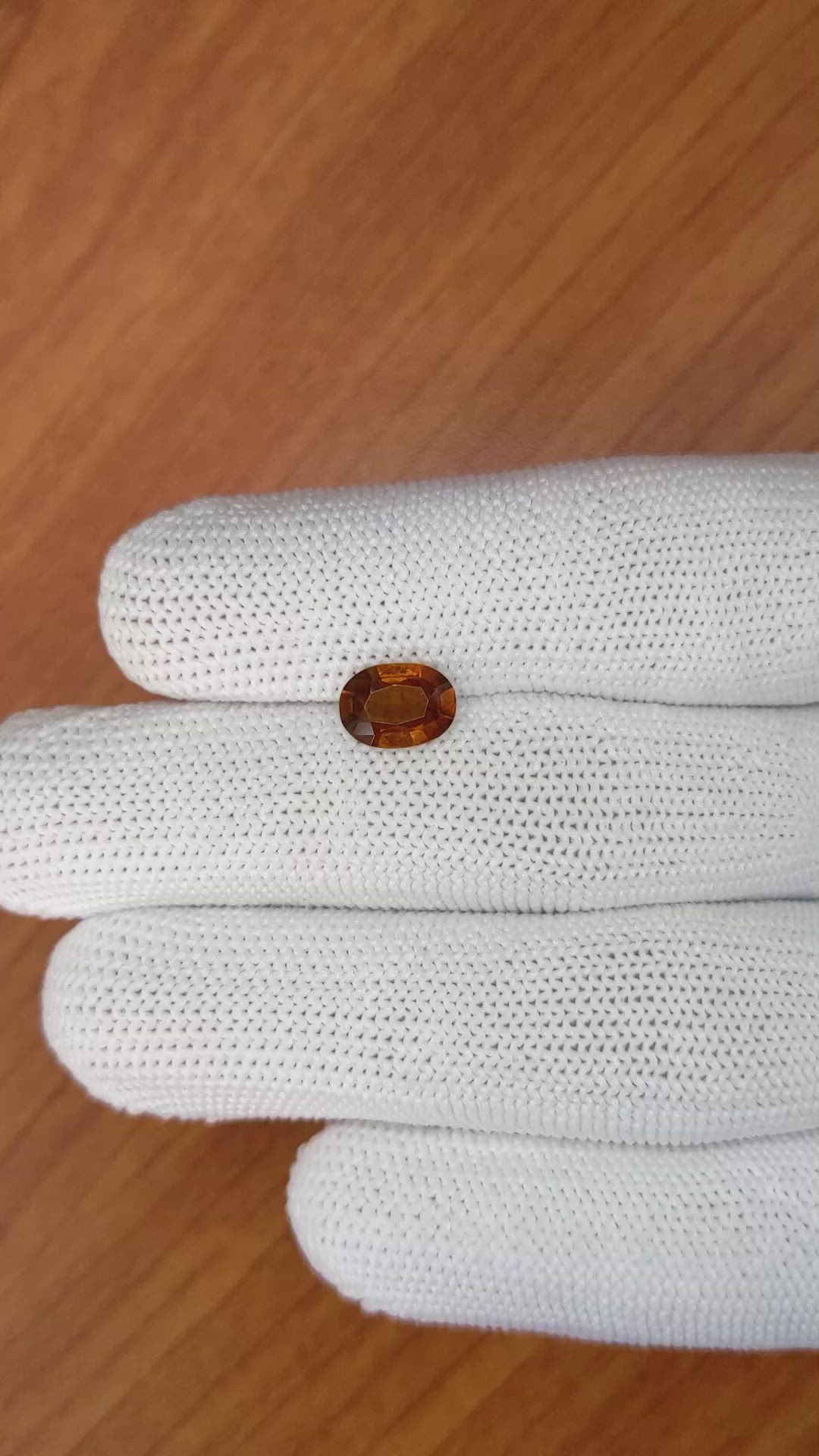 1.90 Ct. Hessonite Garnet from Madagascar Size Video