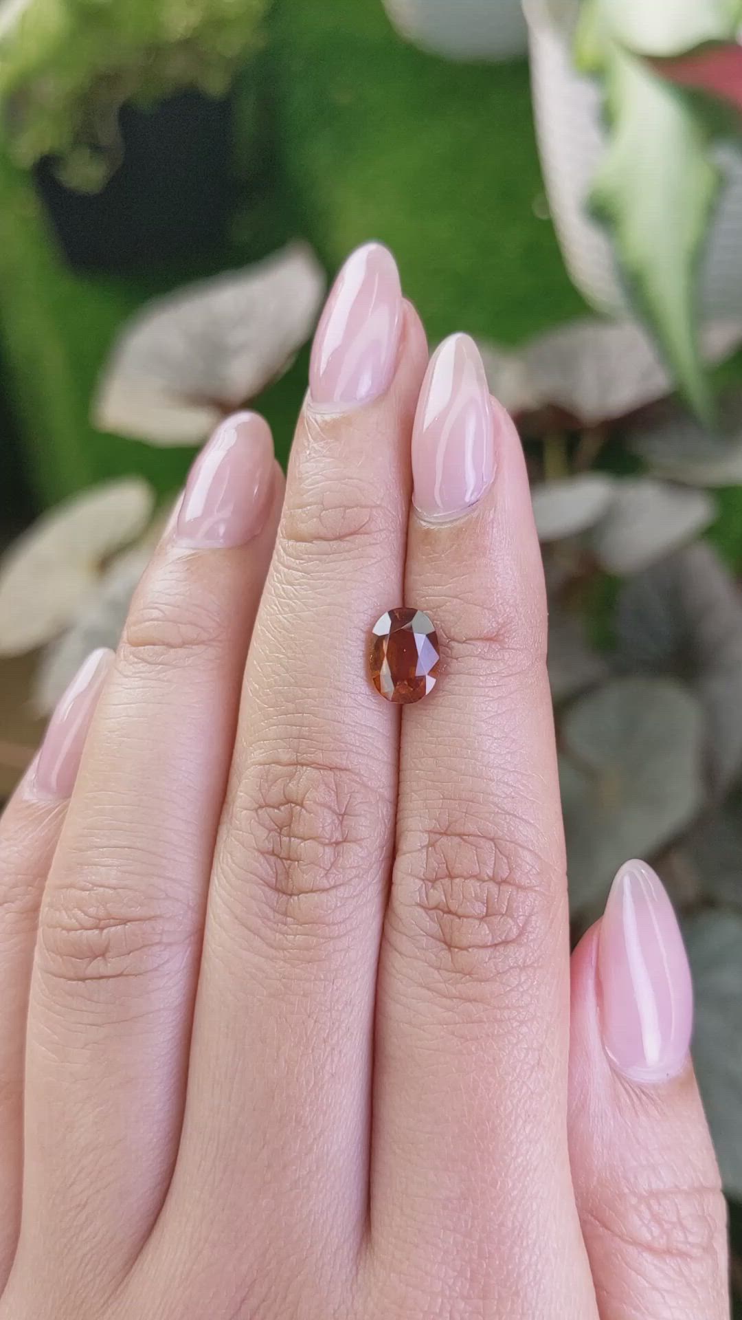 1.90 Ct. Hessonite Garnet from Madagascar Size Video