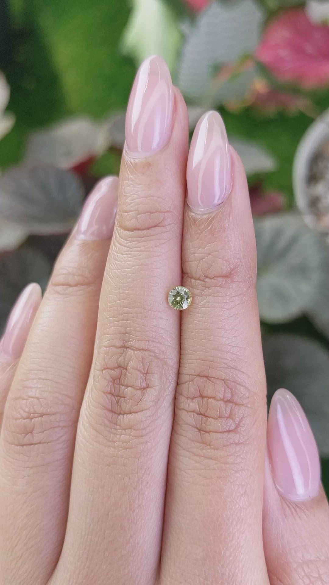 0.39 Ct. Chrysoberyl from Ceylon (Sri Lanka) Size Video