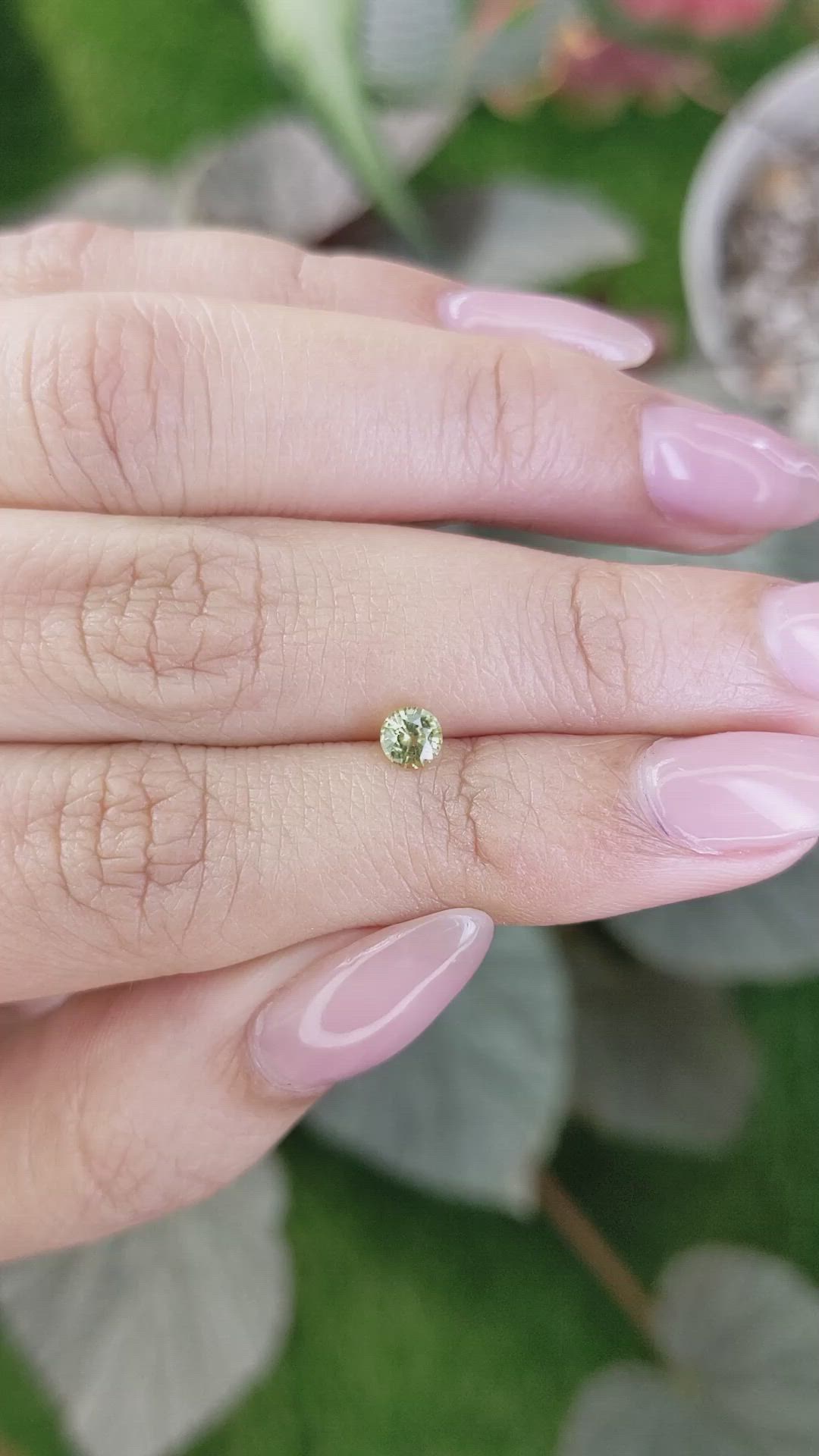 0.39 Ct. Chrysoberyl from Ceylon (Sri Lanka) Size Video