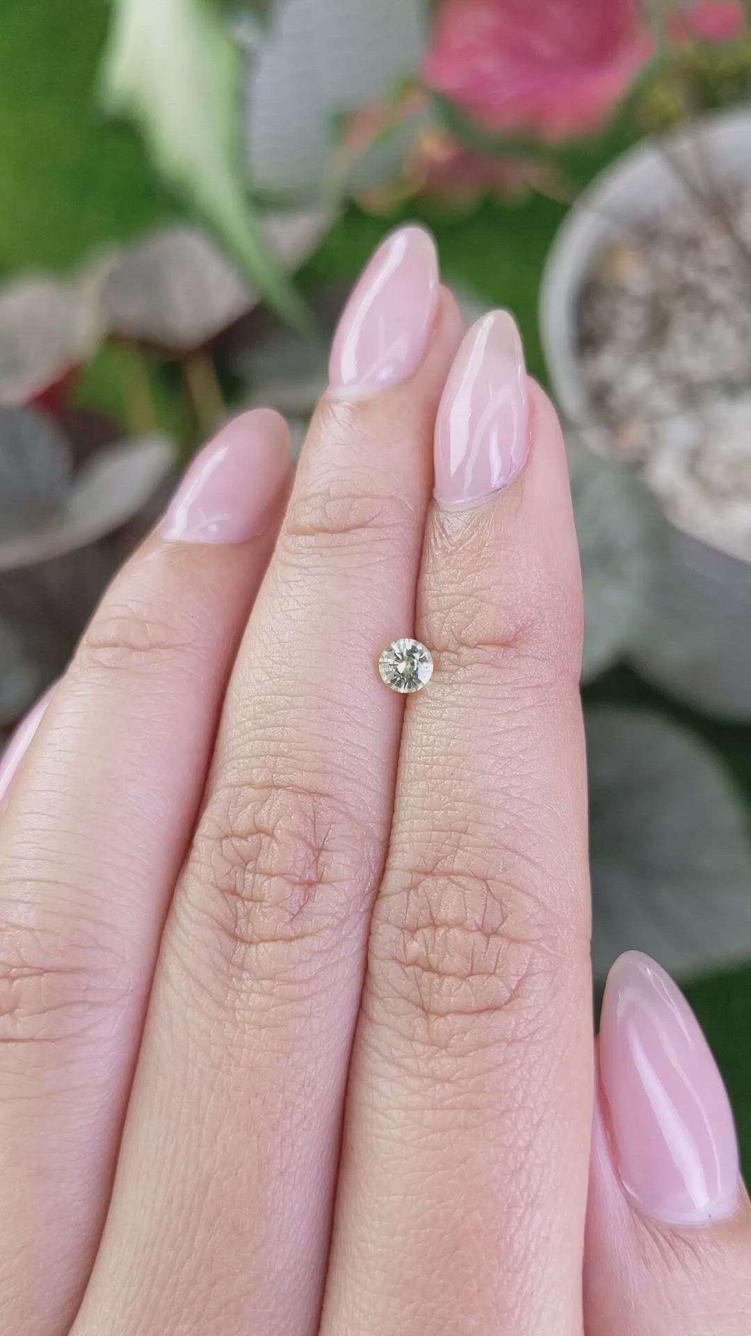 0.37 Ct. Chrysoberyl from Ceylon (Sri Lanka) Size Video