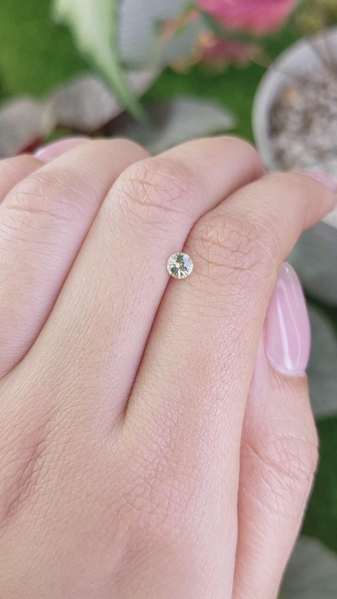 0.37 Ct. Chrysoberyl from Ceylon (Sri Lanka) Size Video