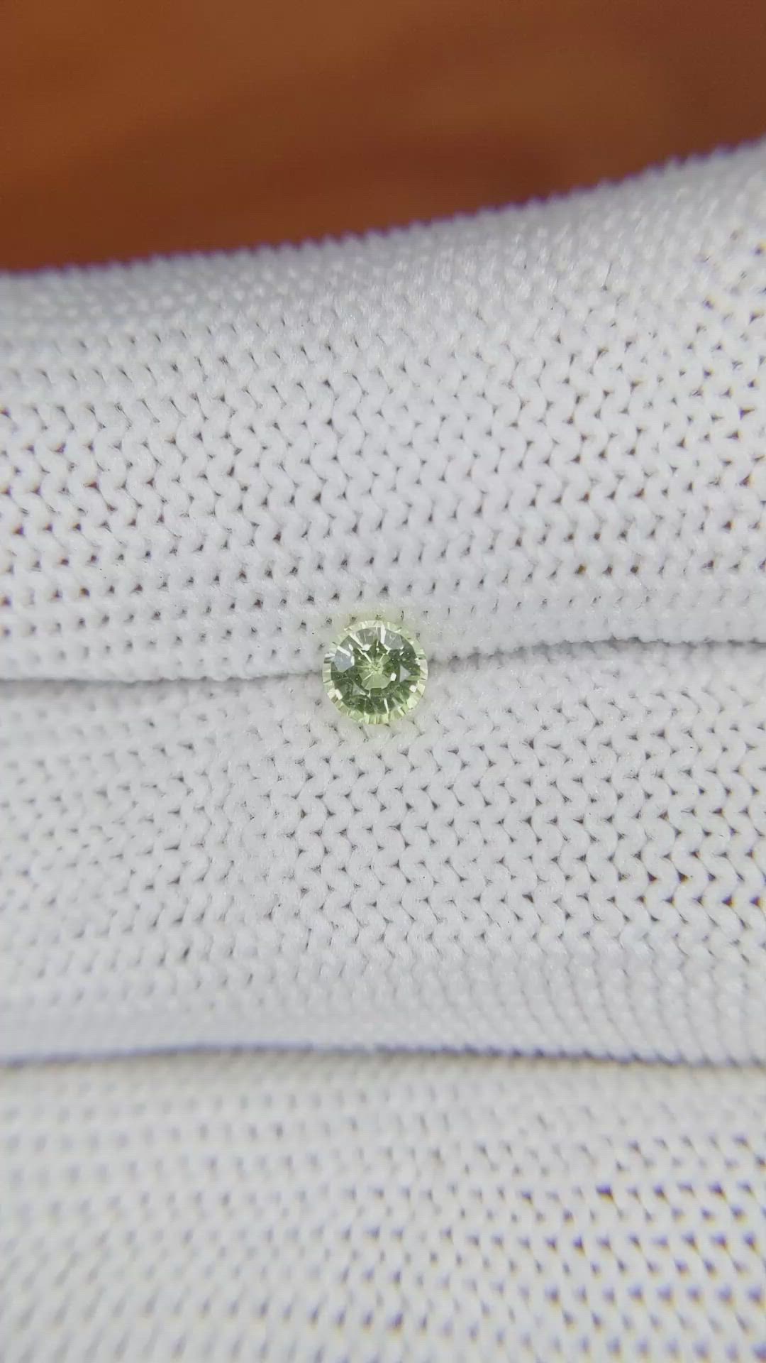0.37 Ct. Chrysoberyl from Ceylon (Sri Lanka) Size Video