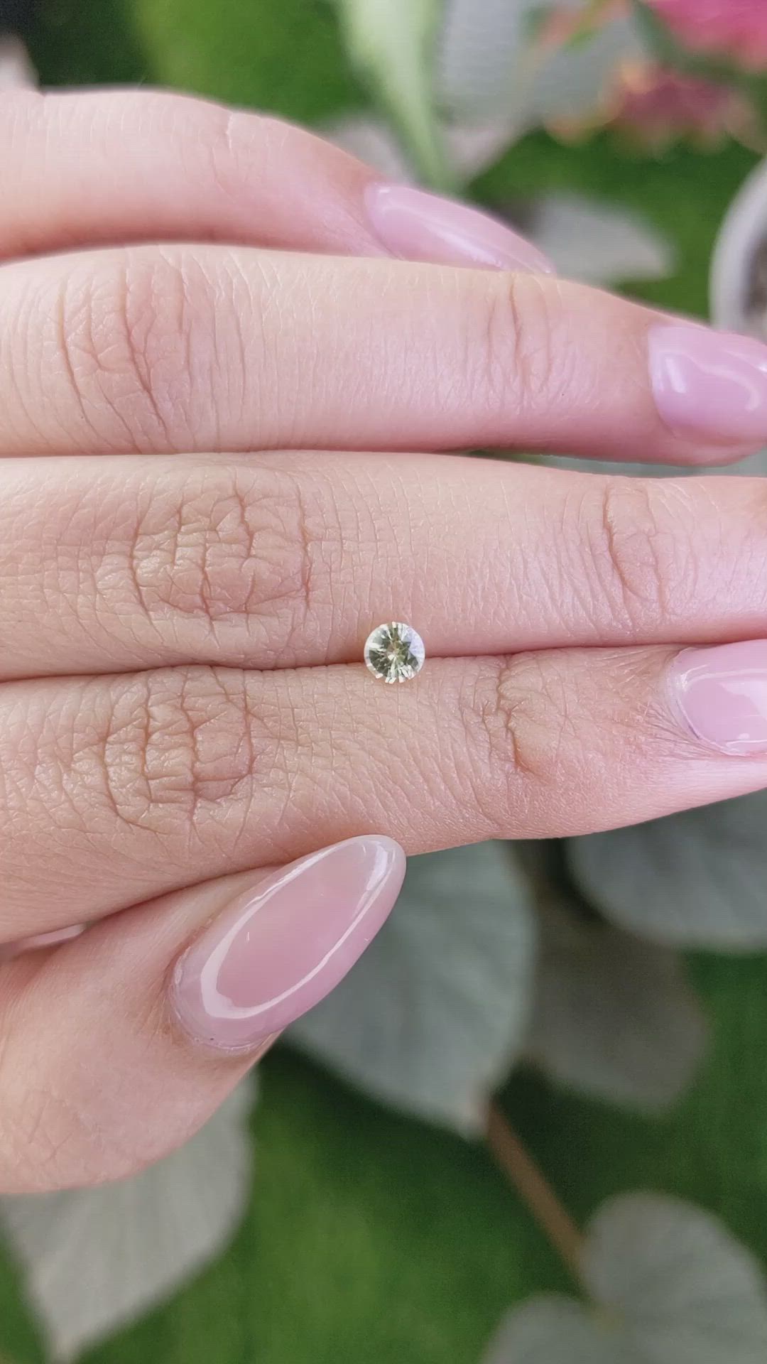 0.37 Ct. Chrysoberyl from Ceylon (Sri Lanka) Size Video