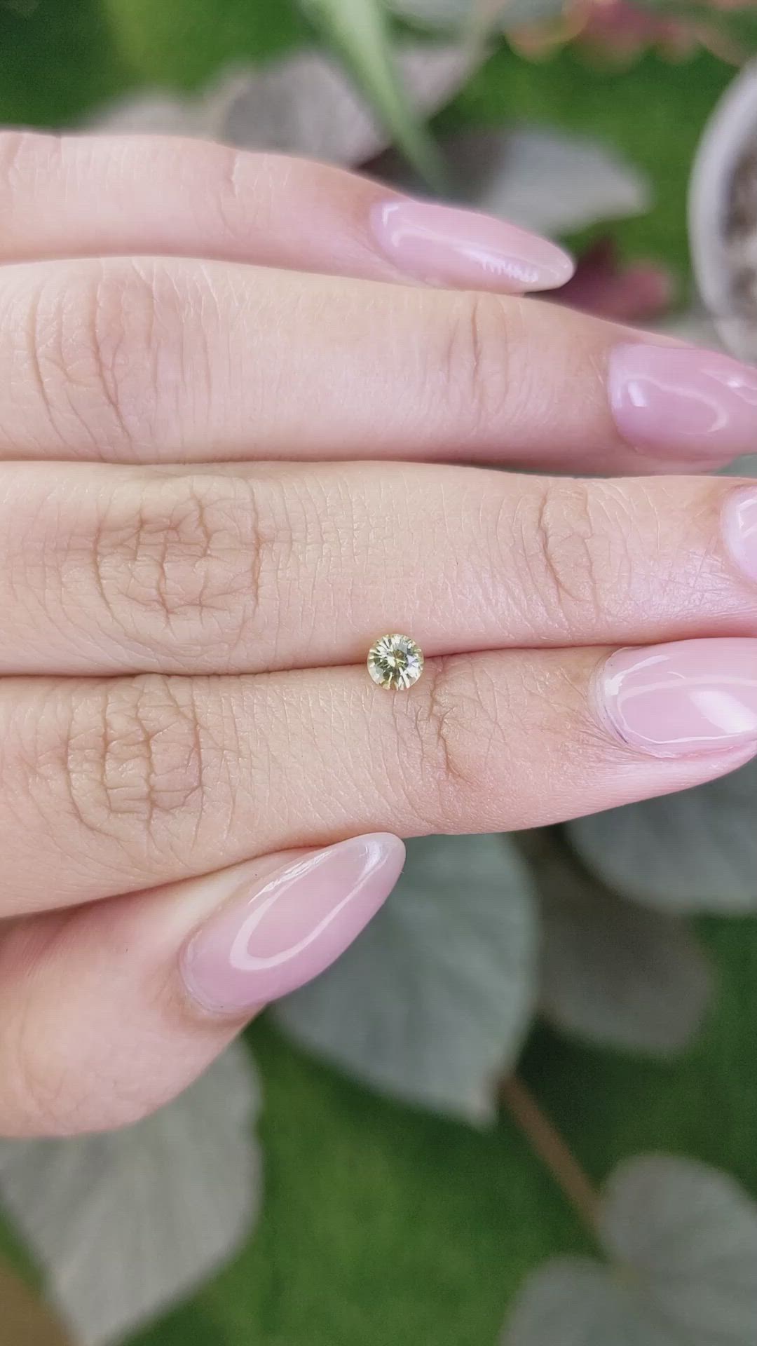 0.31 Ct. Chrysoberyl from Ceylon (Sri Lanka) Size Video