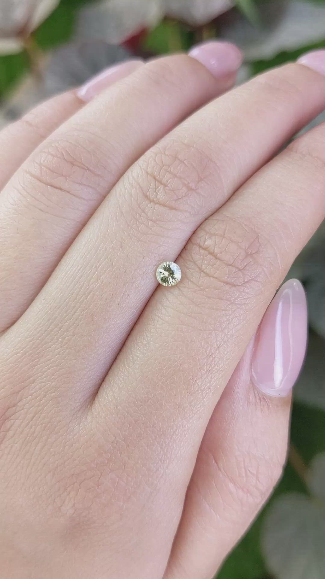 0.31 Ct. Chrysoberyl from Ceylon (Sri Lanka) Size Video