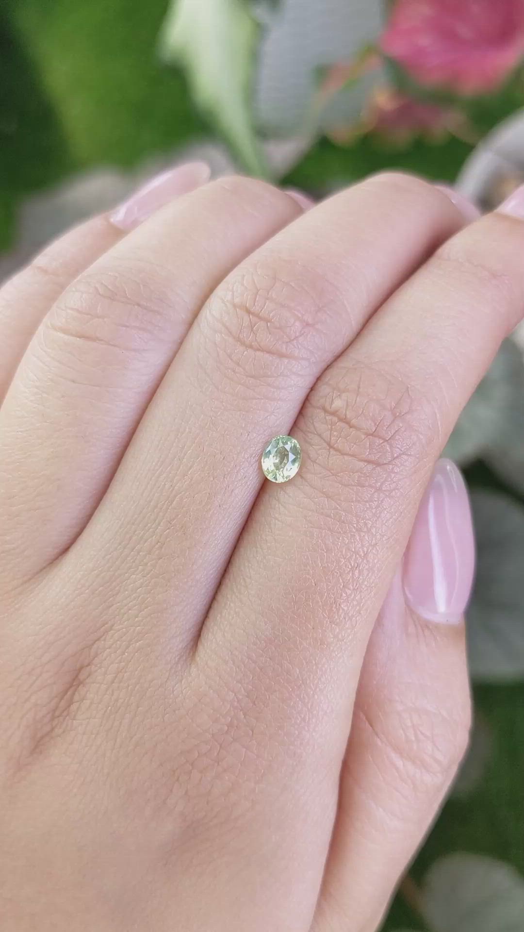 0.48 Ct. Chrysoberyl from Ceylon (Sri Lanka) Size Video