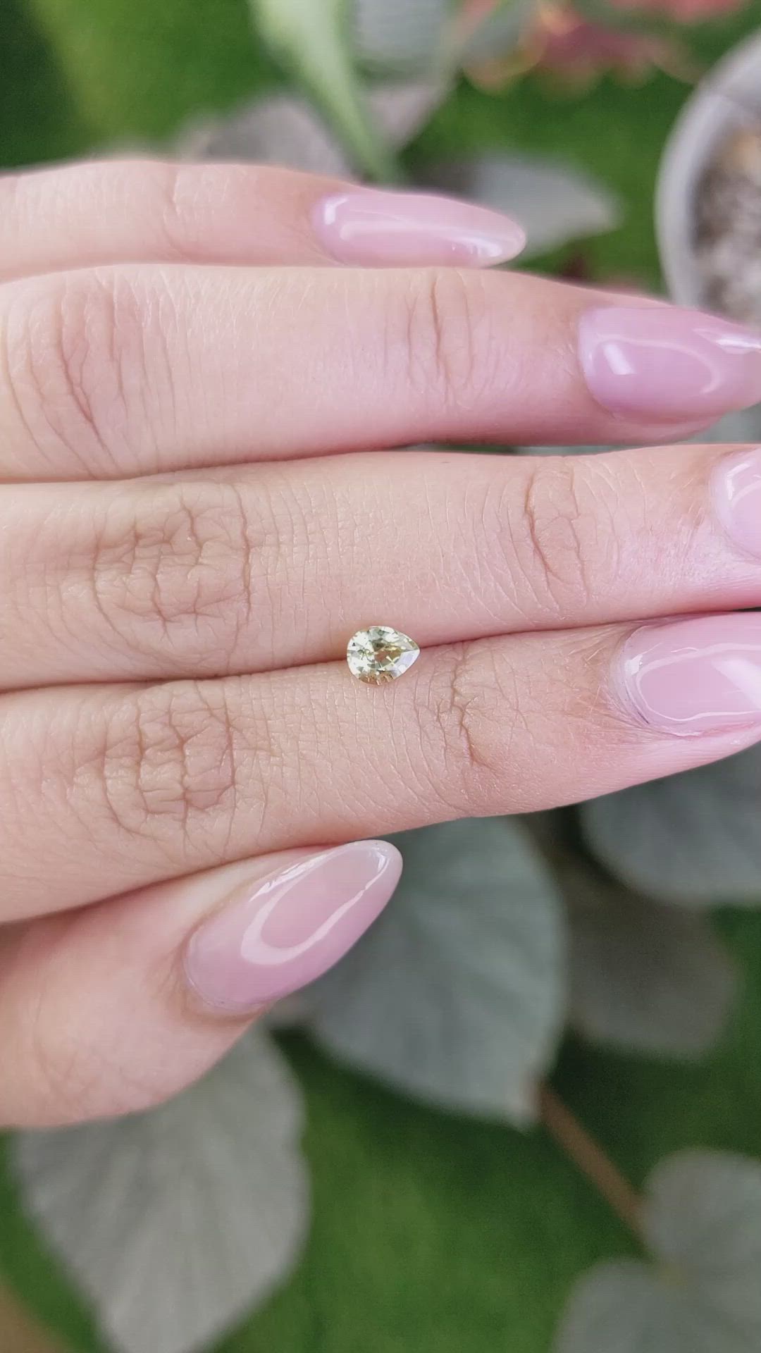 0.40 Ct. Chrysoberyl from Ceylon (Sri Lanka) Size Video