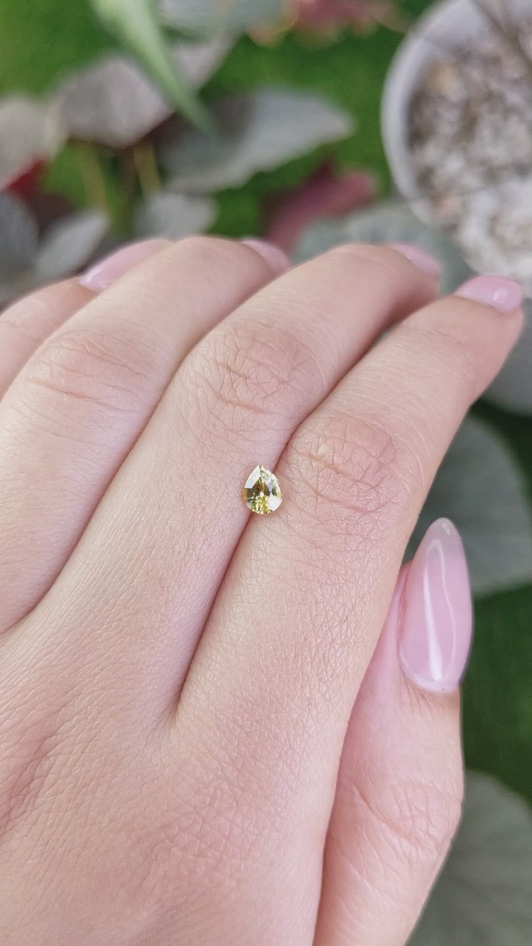 0.46 Ct. Chrysoberyl from Ceylon (Sri Lanka) Size Video