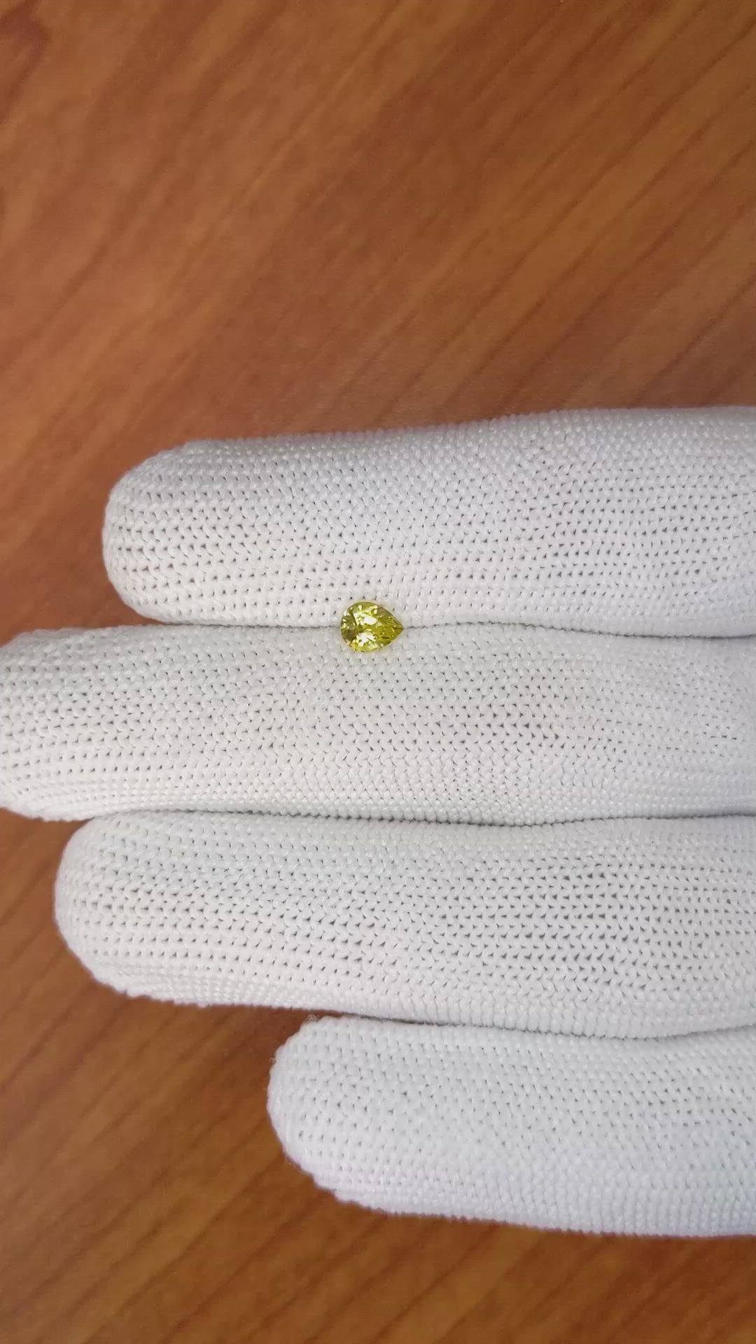 0.46 Ct. Chrysoberyl from Ceylon (Sri Lanka) Size Video