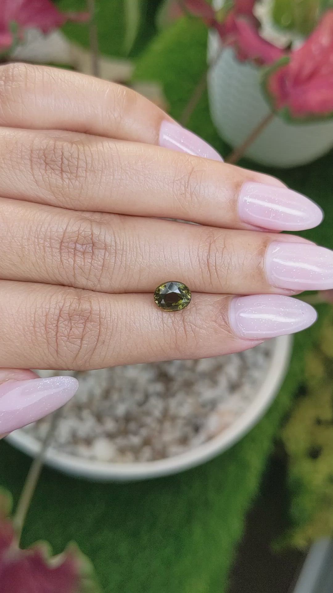 1.60 Ct. Tourmaline from Ceylon (Sri Lanka) Size Video