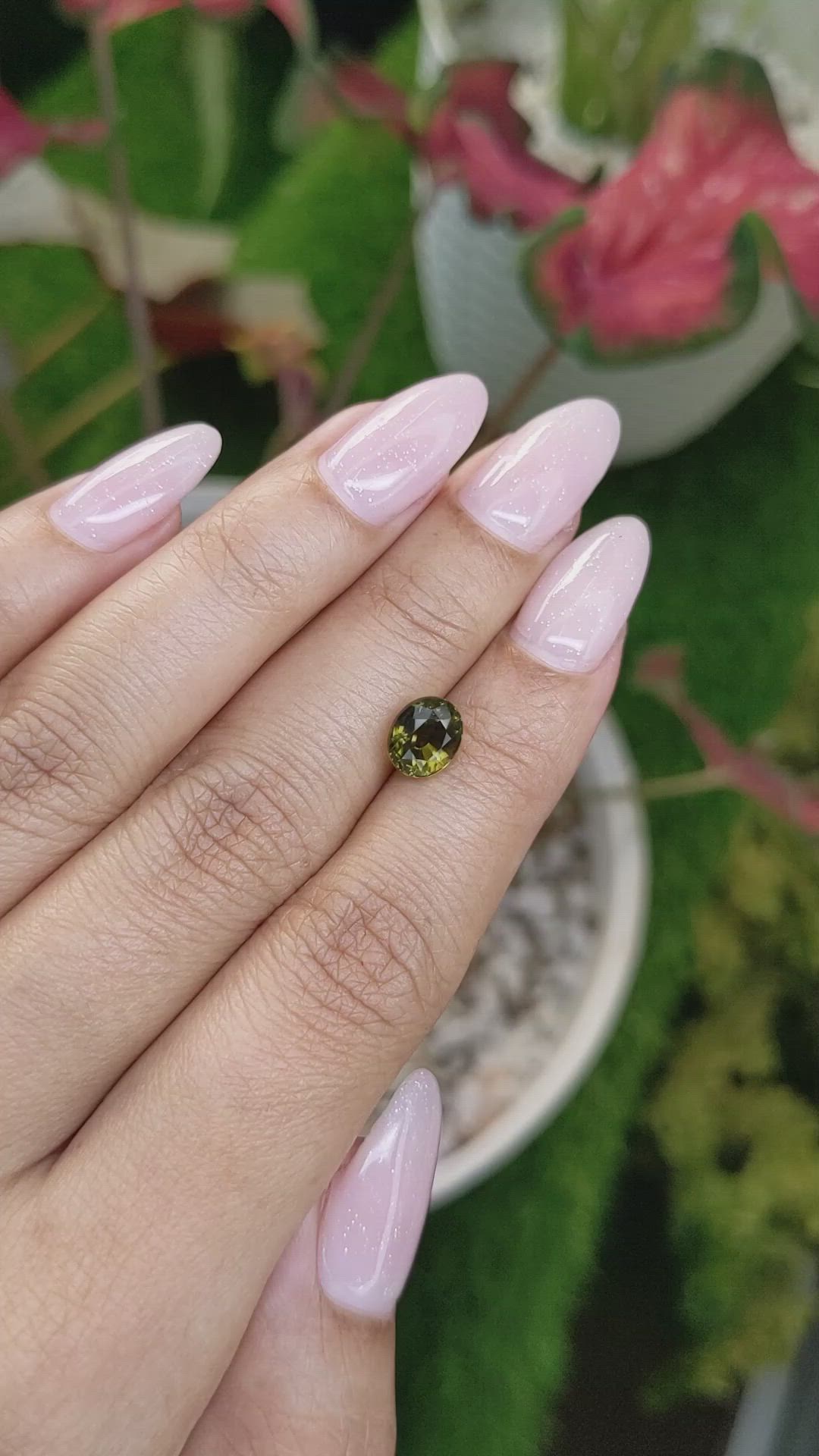 1.60 Ct. Tourmaline from Ceylon (Sri Lanka) Size Video