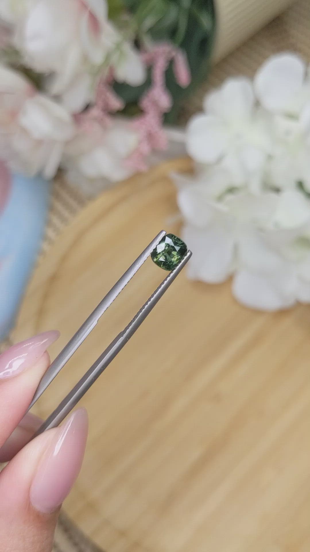 1.29 Ct. Tourmaline from Ceylon (Sri Lanka) Size Video