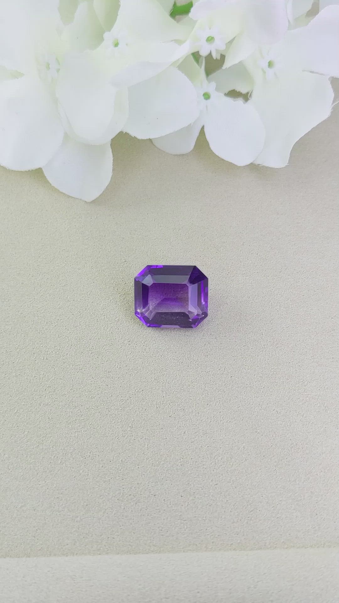16.19 Ct. Amethyst from Ceylon (Sri Lanka) Size Video