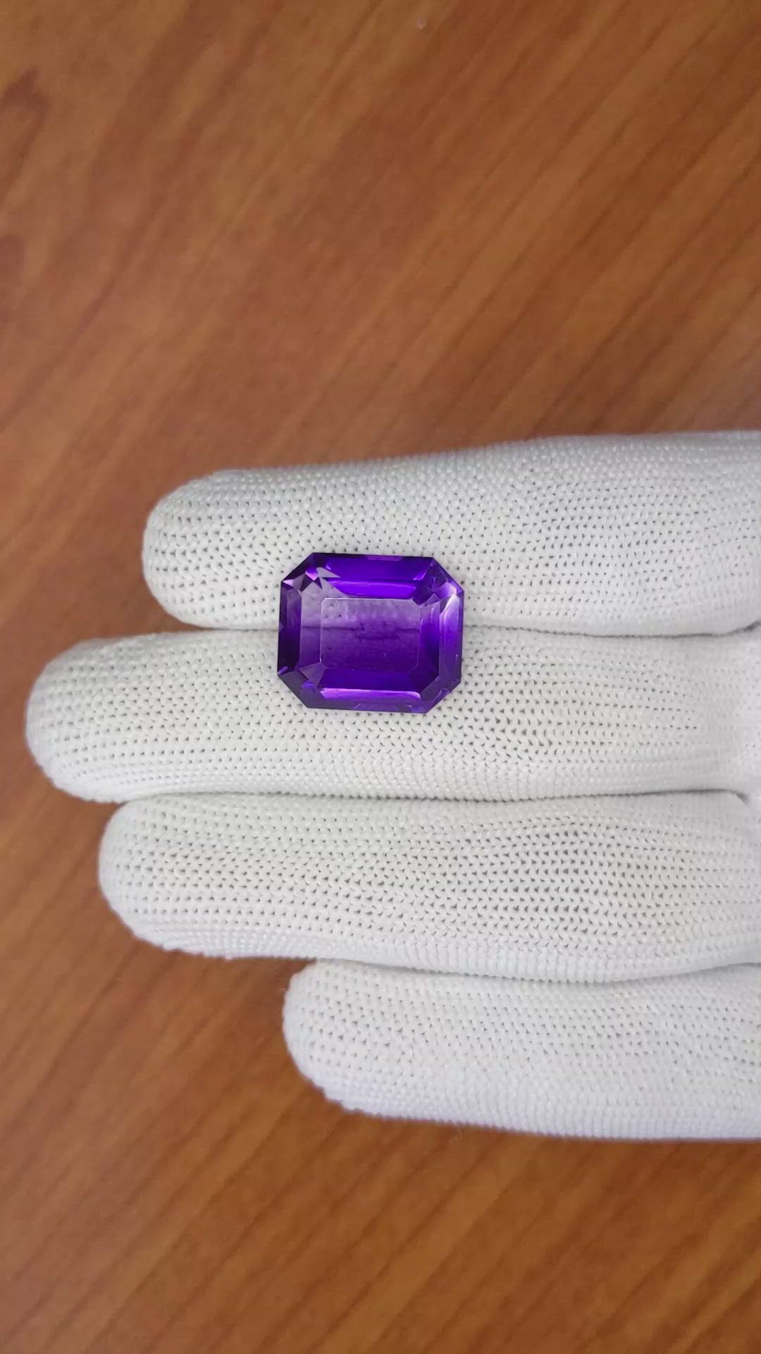 16.19 Ct. Amethyst from Ceylon (Sri Lanka) Size Video