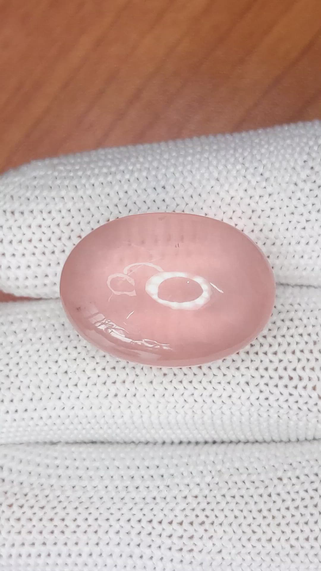 31.32 Ct. Pink Star Rose Quartz from Ceylon (Sri Lanka) Size Video