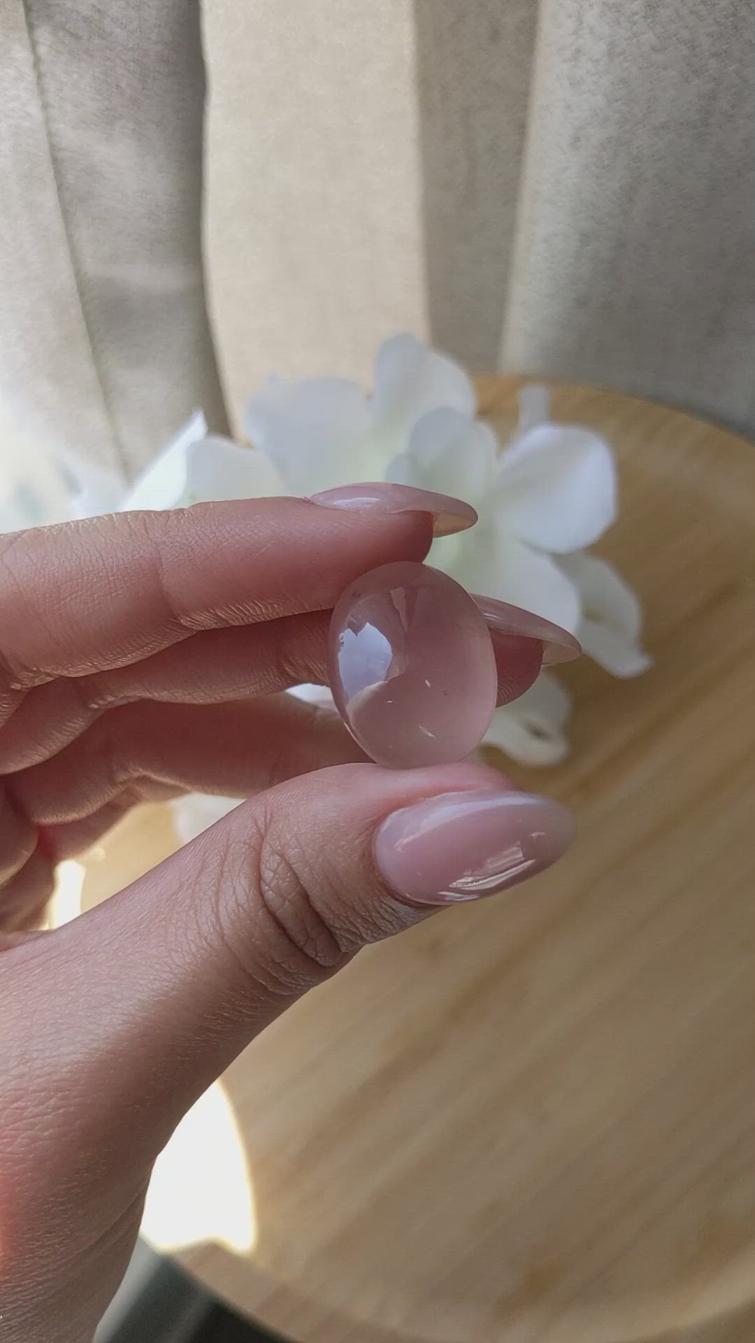 31.32 Ct. Pink Star Rose Quartz from Ceylon (Sri Lanka) Size Video