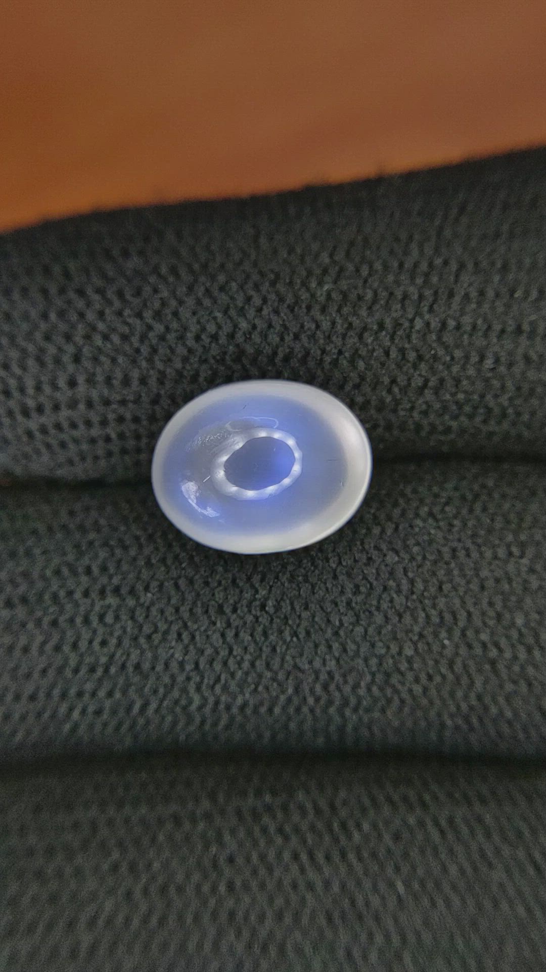 5.74 Ct. Cabochon Moonstone from Ceylon (Sri Lanka) Size Video