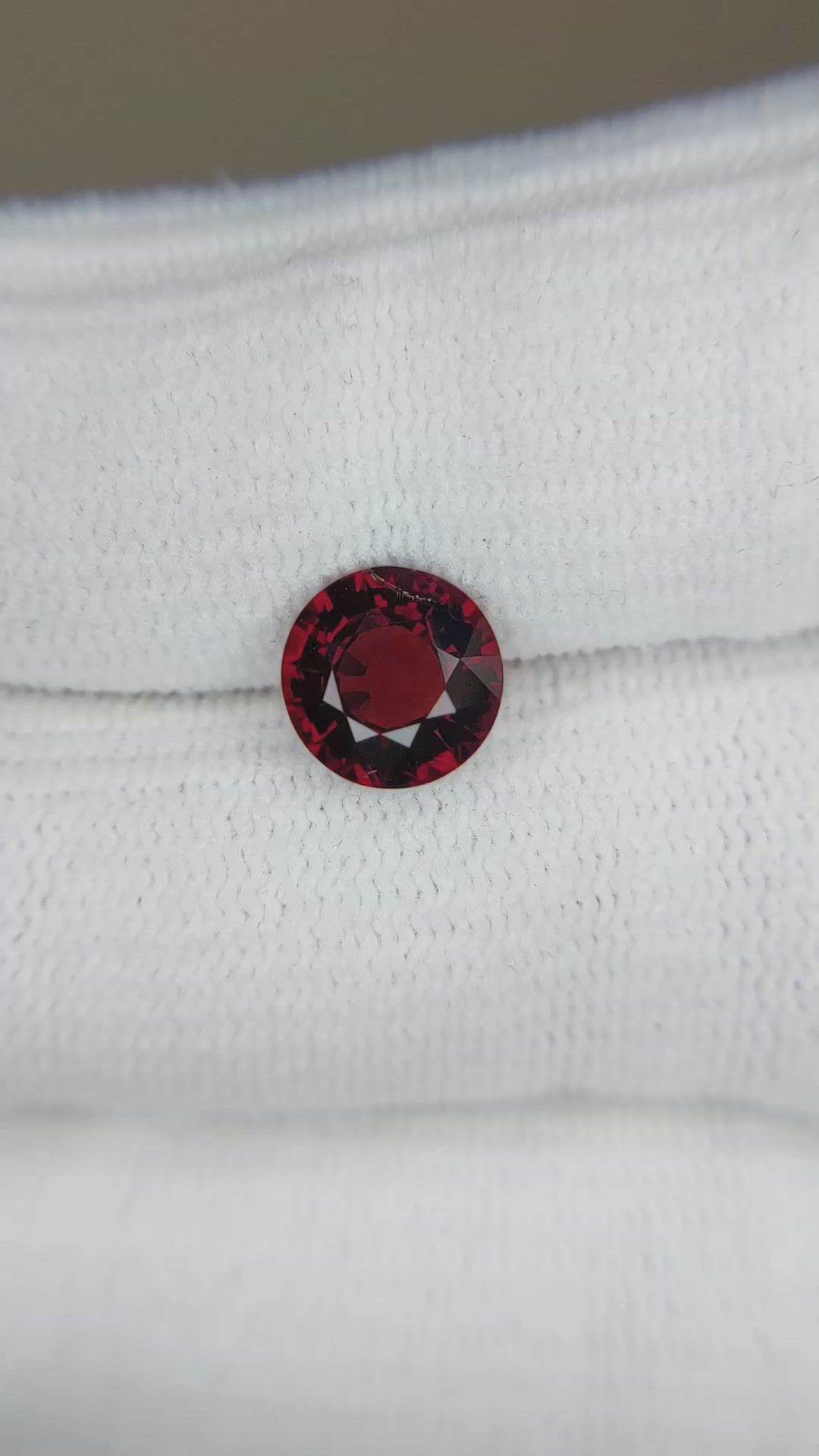 2.20 Ct. Red Spinel from Burma (Myanmar) Size Video