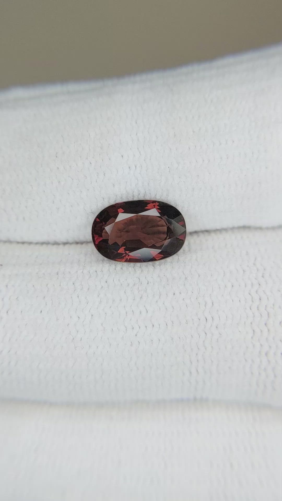 2.48 Ct. Orangish Red Spinel from Burma (Myanmar) Size Video