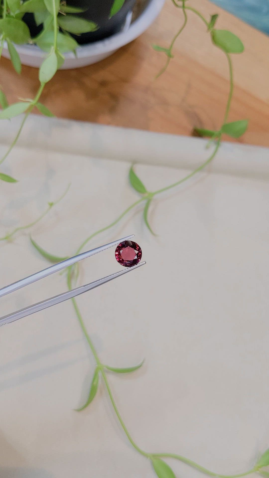 3.40 Ct. Pinkish Red Spinel from Burma (Myanmar) Size Video