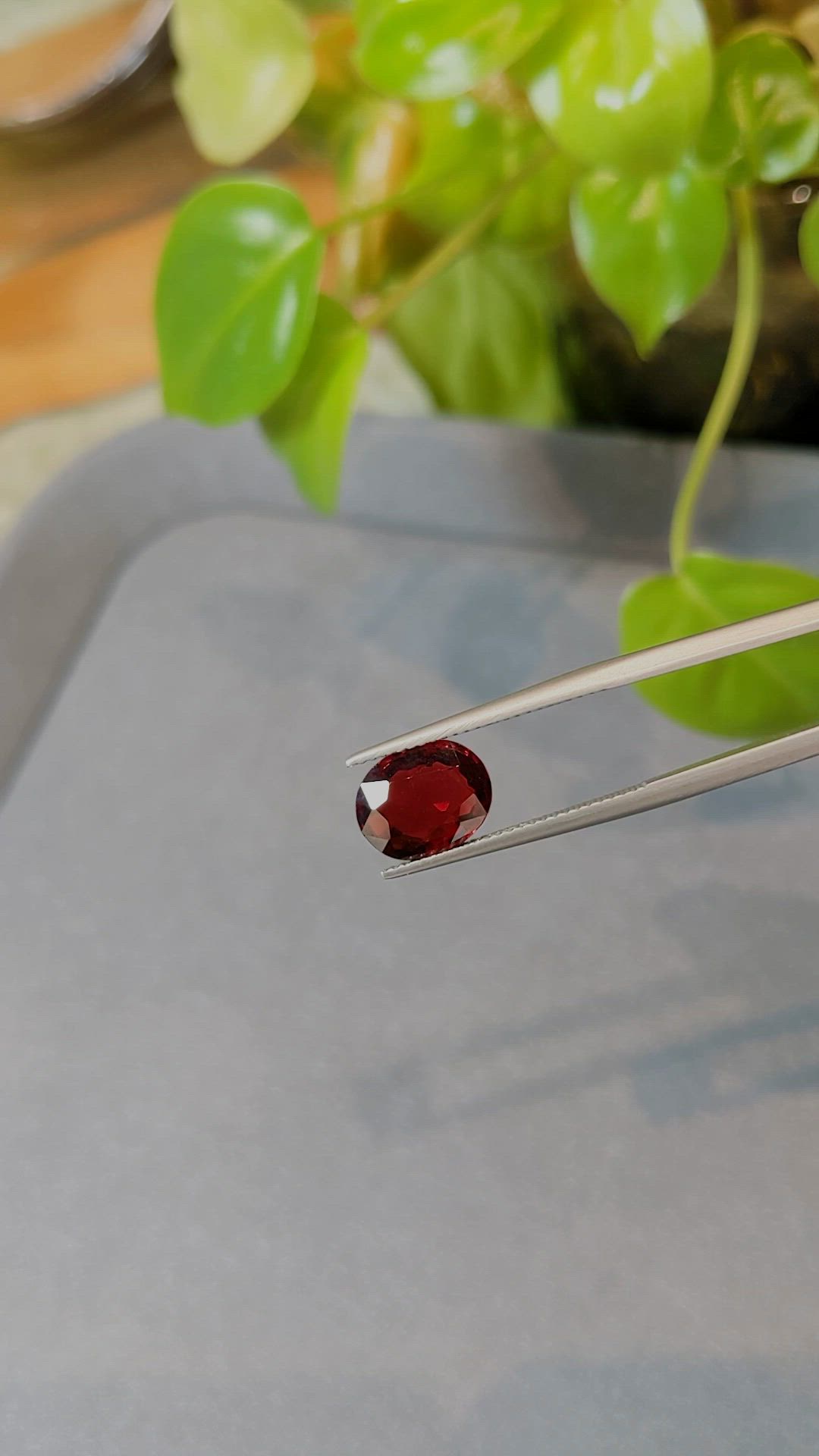 2.97 Ct. Red Spinel from Burma (Myanmar) Size Video