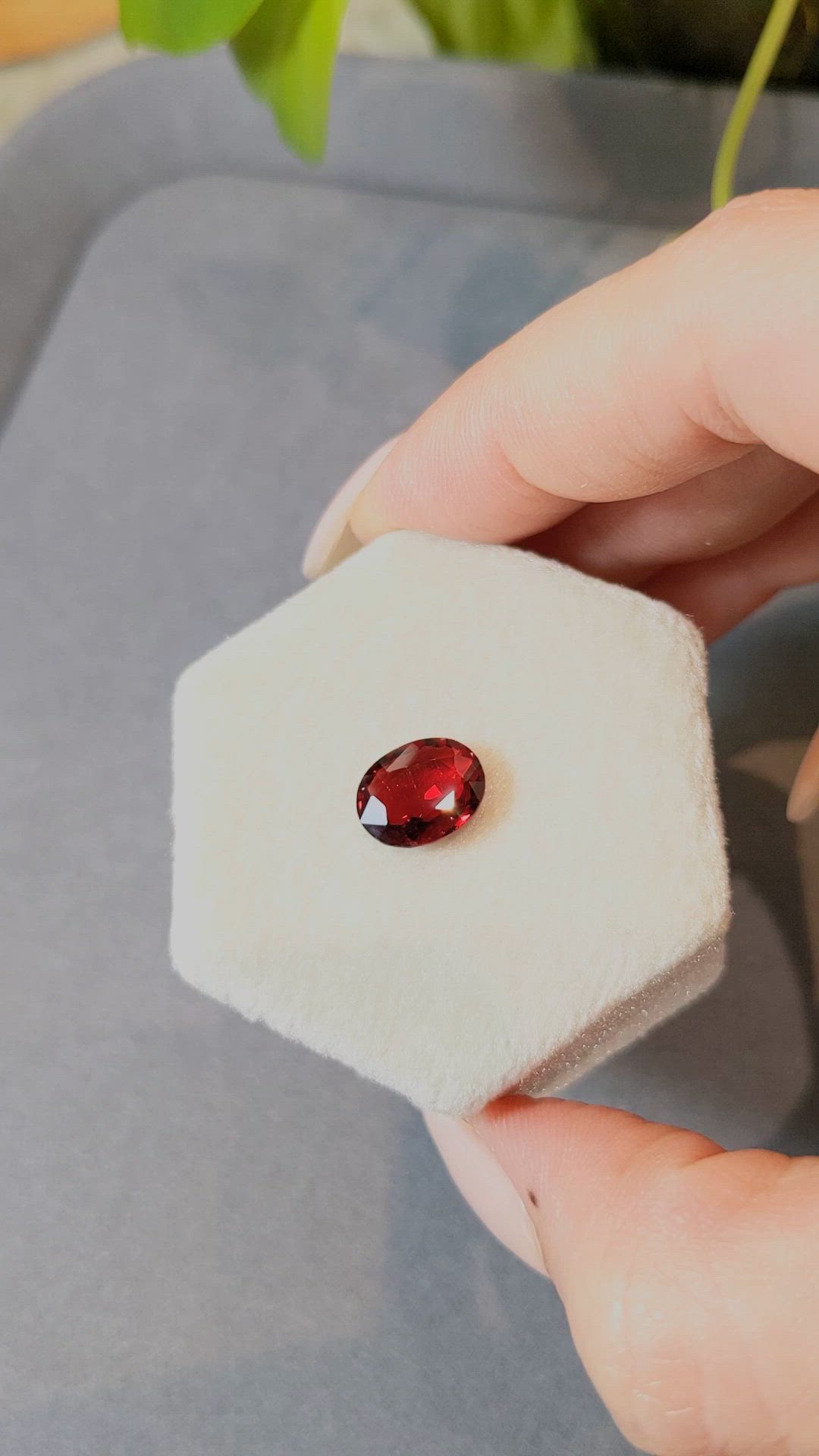 2.97 Ct. Red Spinel from Burma (Myanmar) Size Video