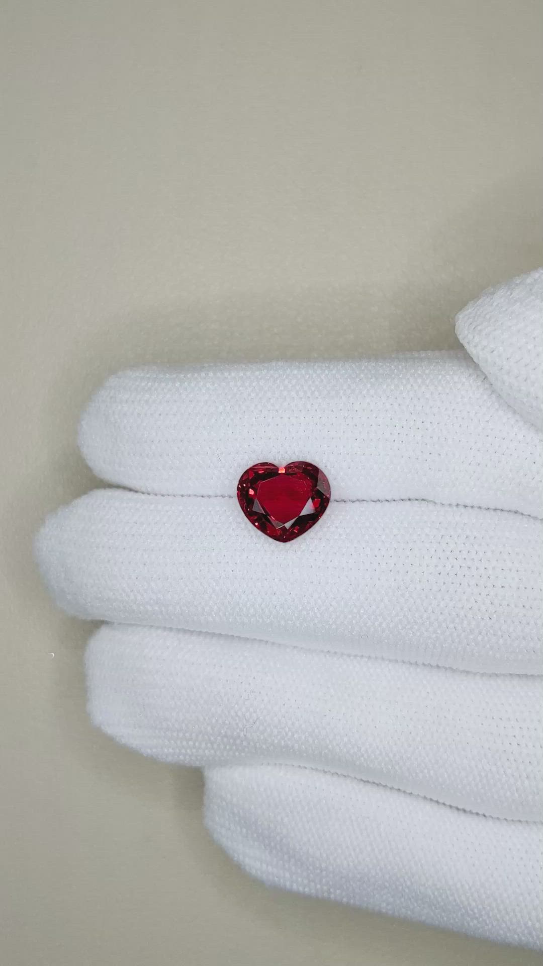 3.35 Ct. Red Spinel from Burma (Myanmar) Size Video