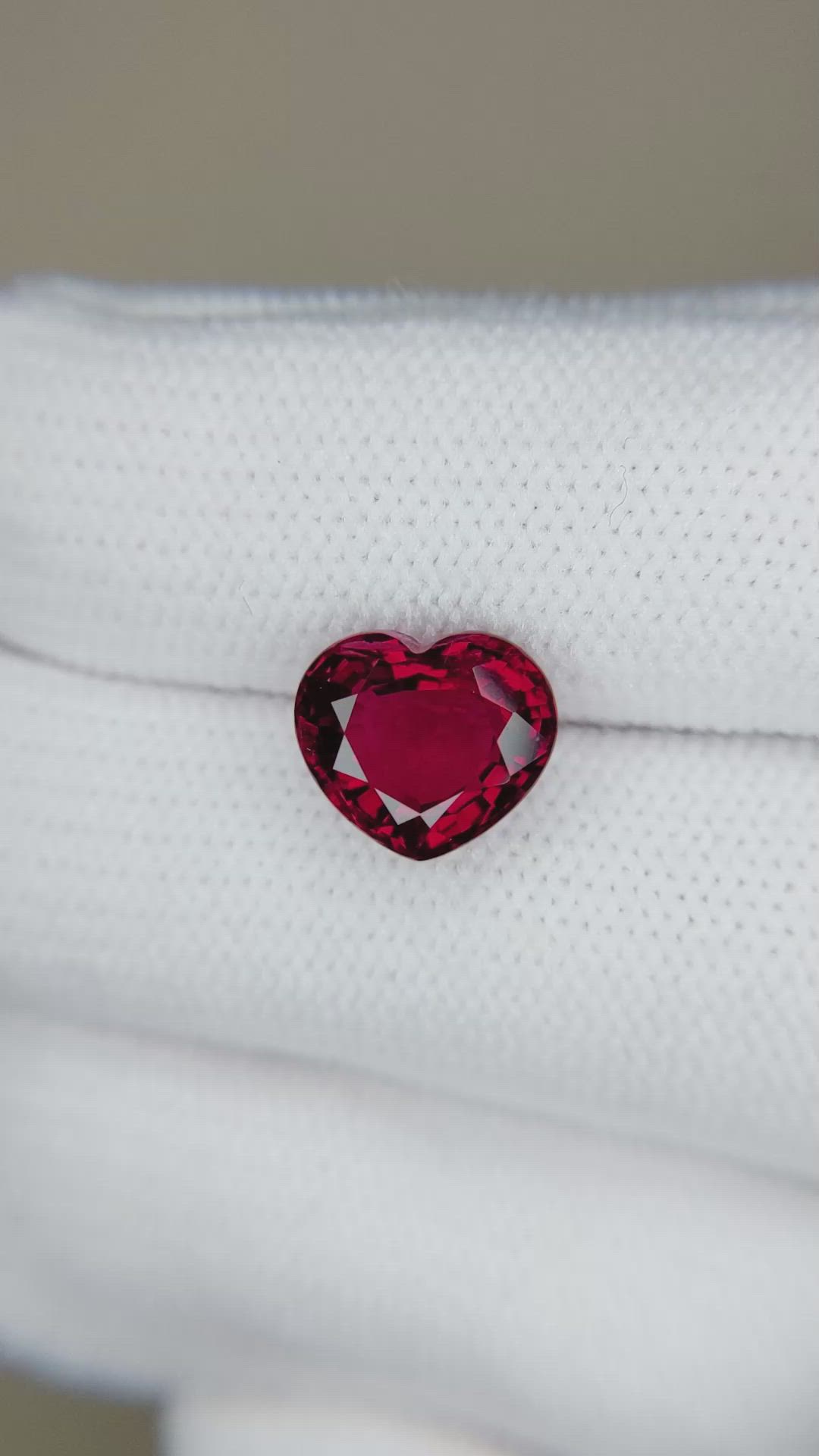 3.35 Ct. Red Spinel from Burma (Myanmar) Size Video