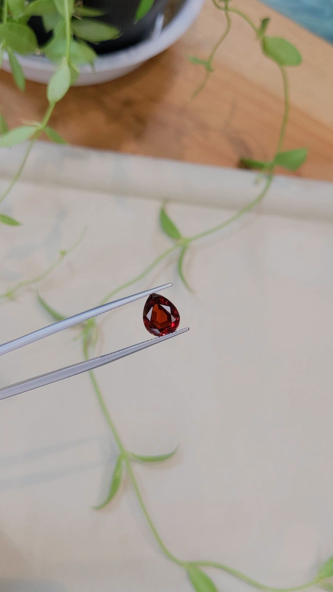 2.80 Ct. Orangish Red Spinel from Burma (Myanmar) Size Video
