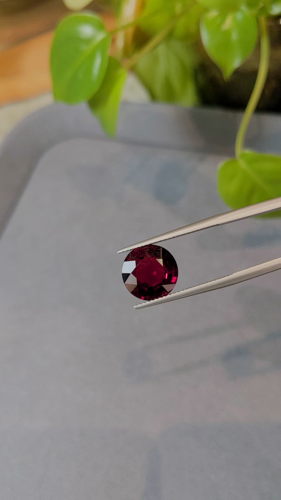 4.55 Ct. Red Spinel from Burma (Myanmar) Size Video