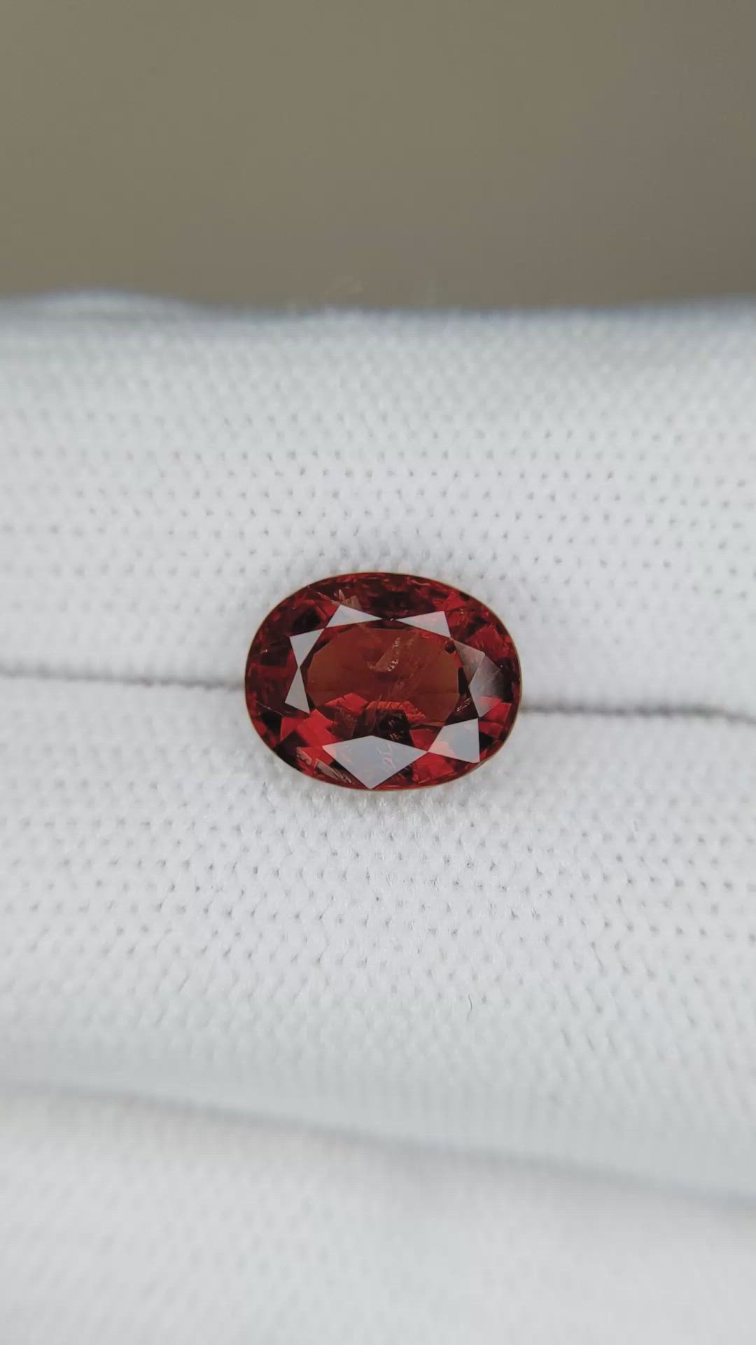 3.10 Ct. Red Spinel from Burma (Myanmar) Size Video