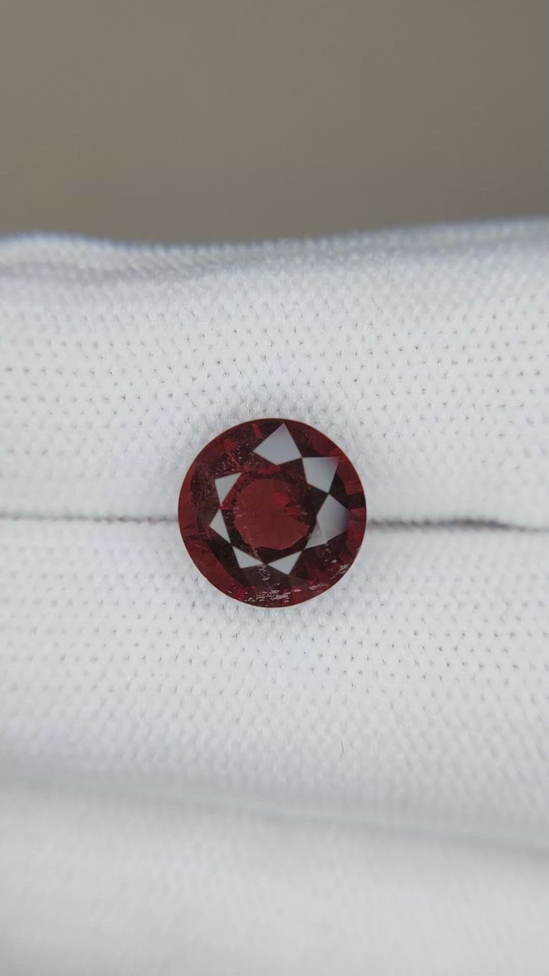 3.95 Ct. Red Spinel from Burma (Myanmar) Size Video