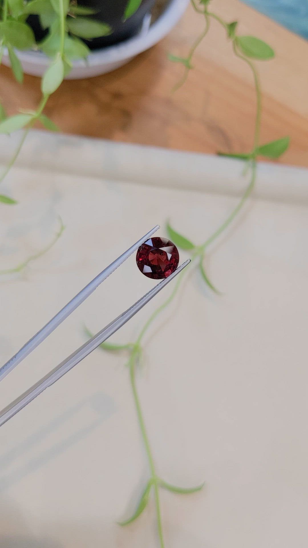 3.95 Ct. Red Spinel from Burma (Myanmar) Size Video