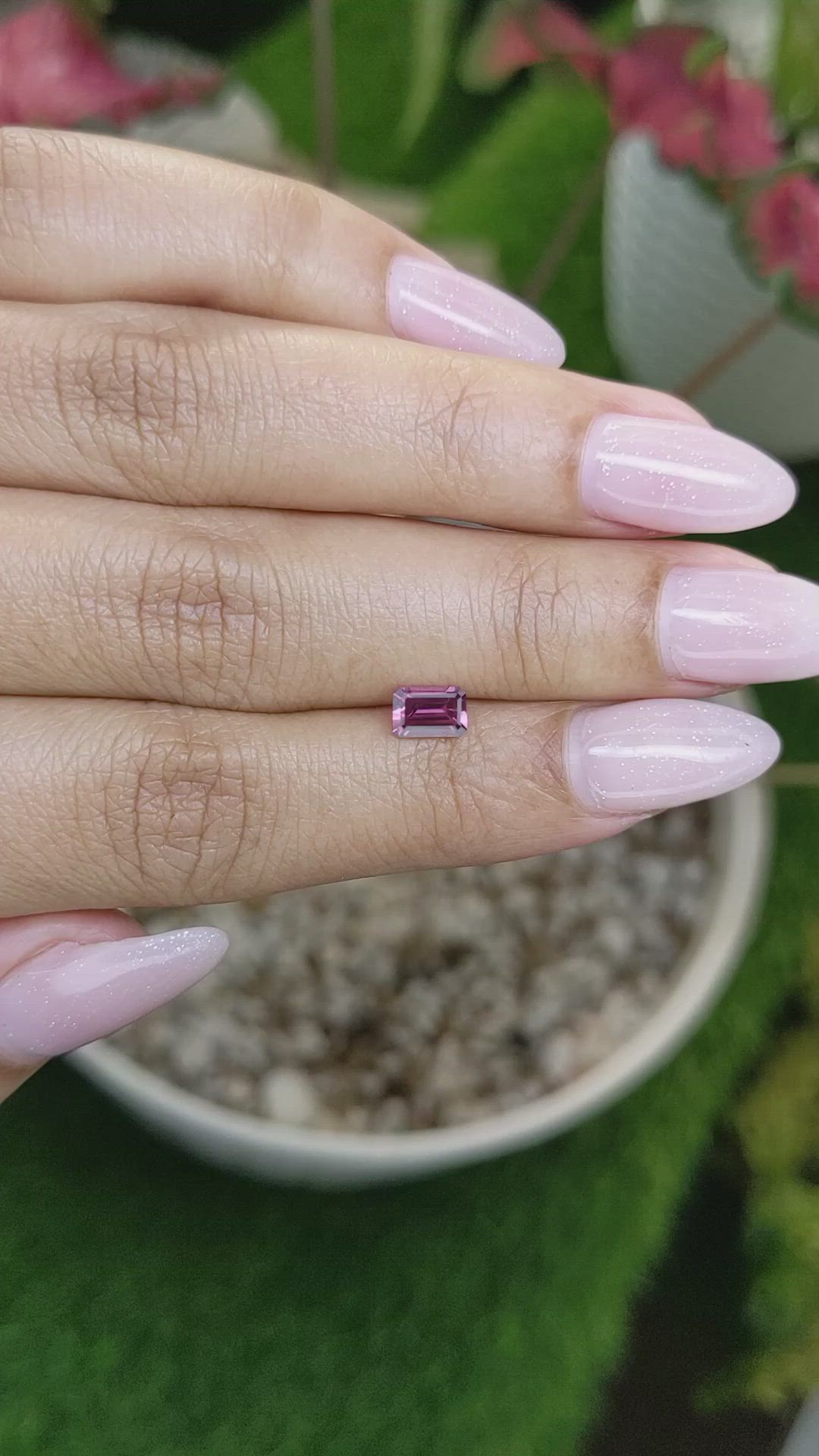 0.59 Ct. Spinel from Ceylon (Sri Lanka) Size Video