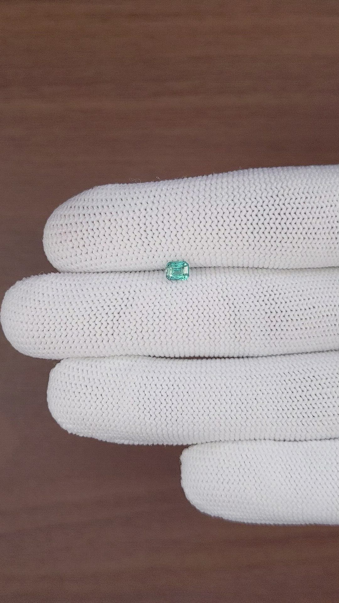 0.34 Ct. Greenish Blue Grandidierite from Madagascar Size Video