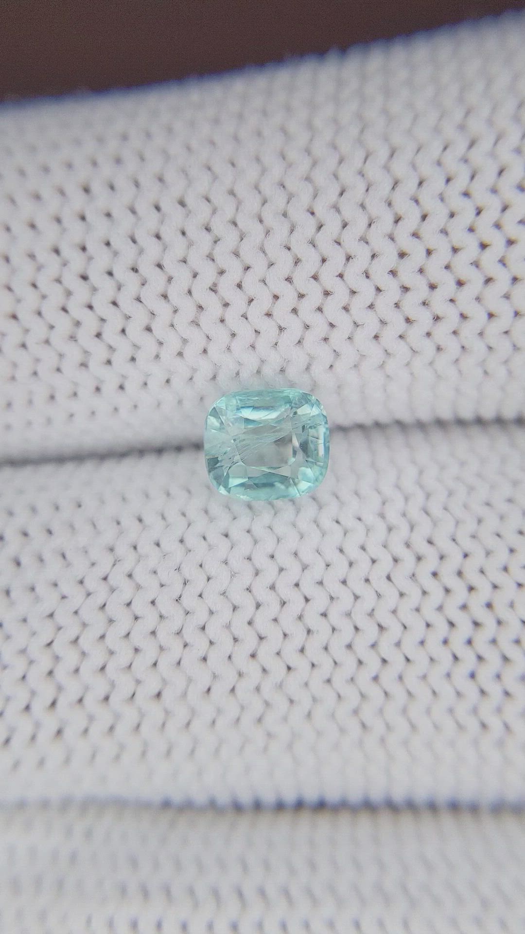 0.88 Ct. Greenish Blue Grandidierite from Madagascar Size Video