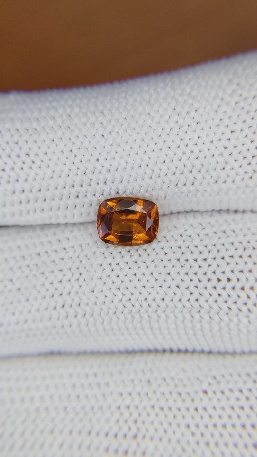 1.39 Ct. Hessonite Garnet from Madagascar Size Video