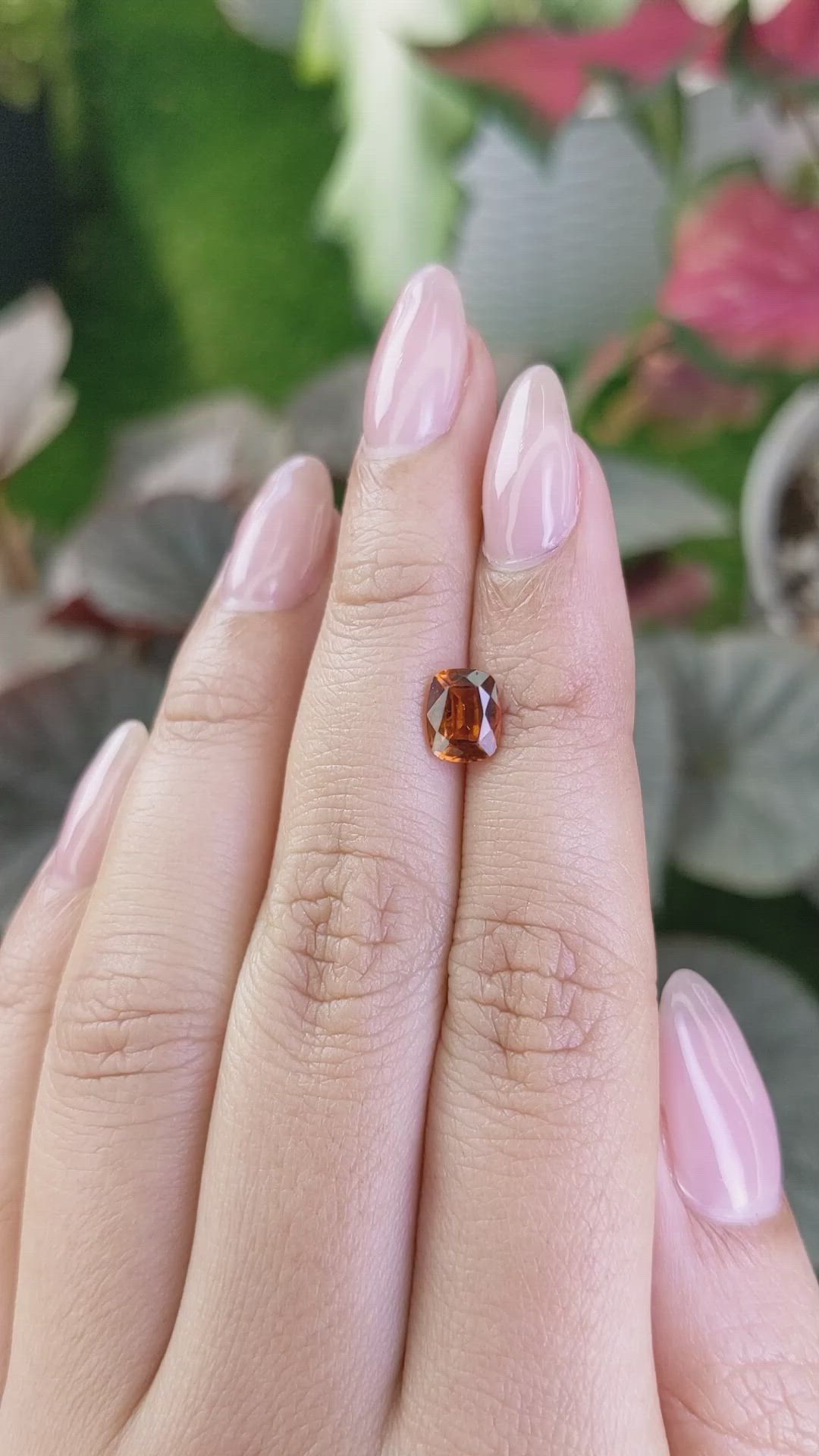 1.39 Ct. Hessonite Garnet from Madagascar Size Video