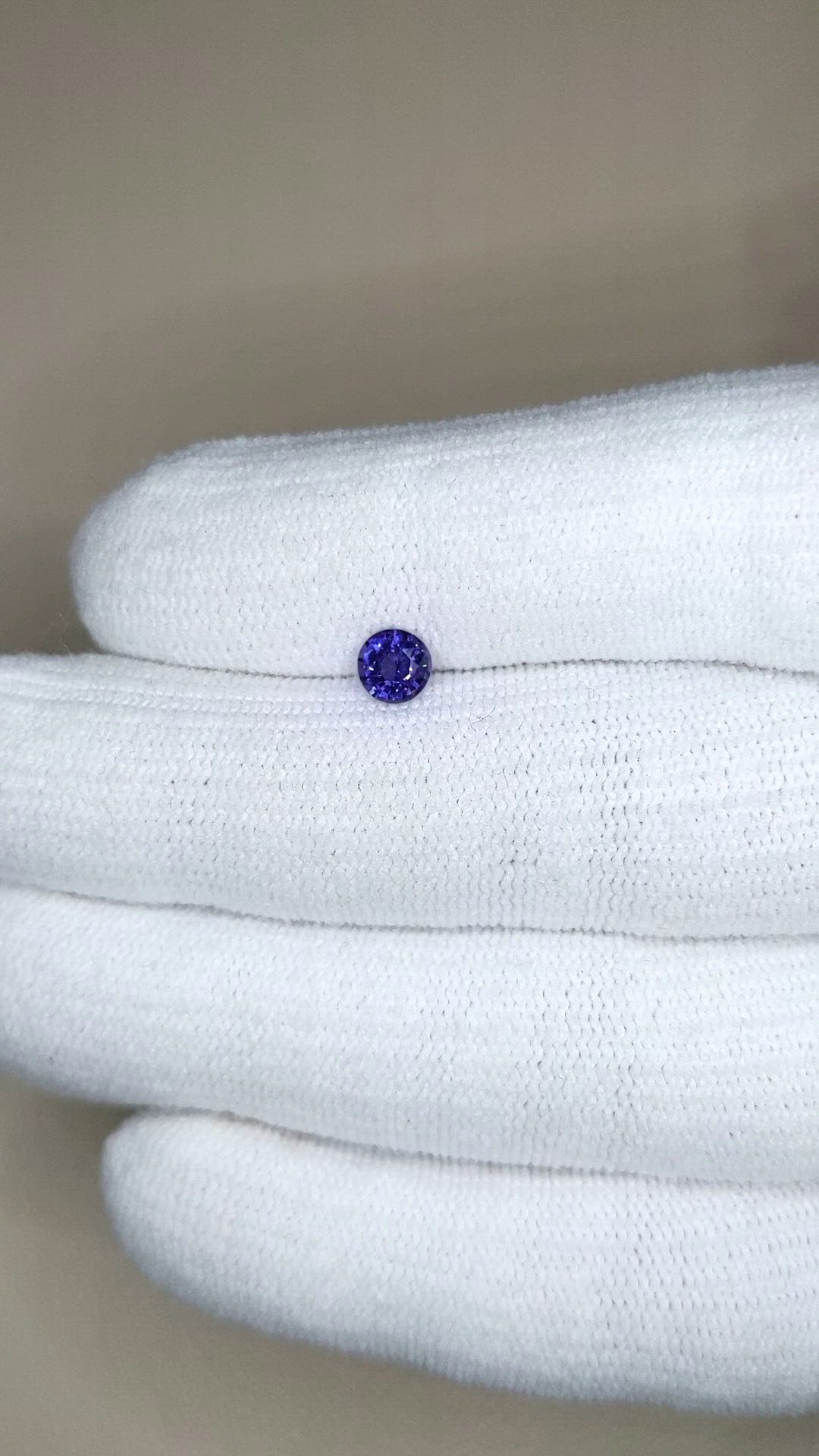 0.64 Ct. Purple Spinel from Ceylon (Sri Lanka) Size Video
