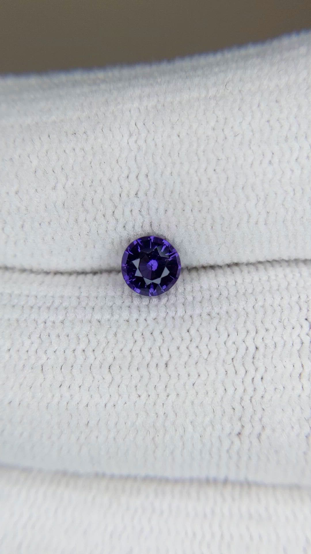 0.64 Ct. Purple Spinel from Ceylon (Sri Lanka) Size Video