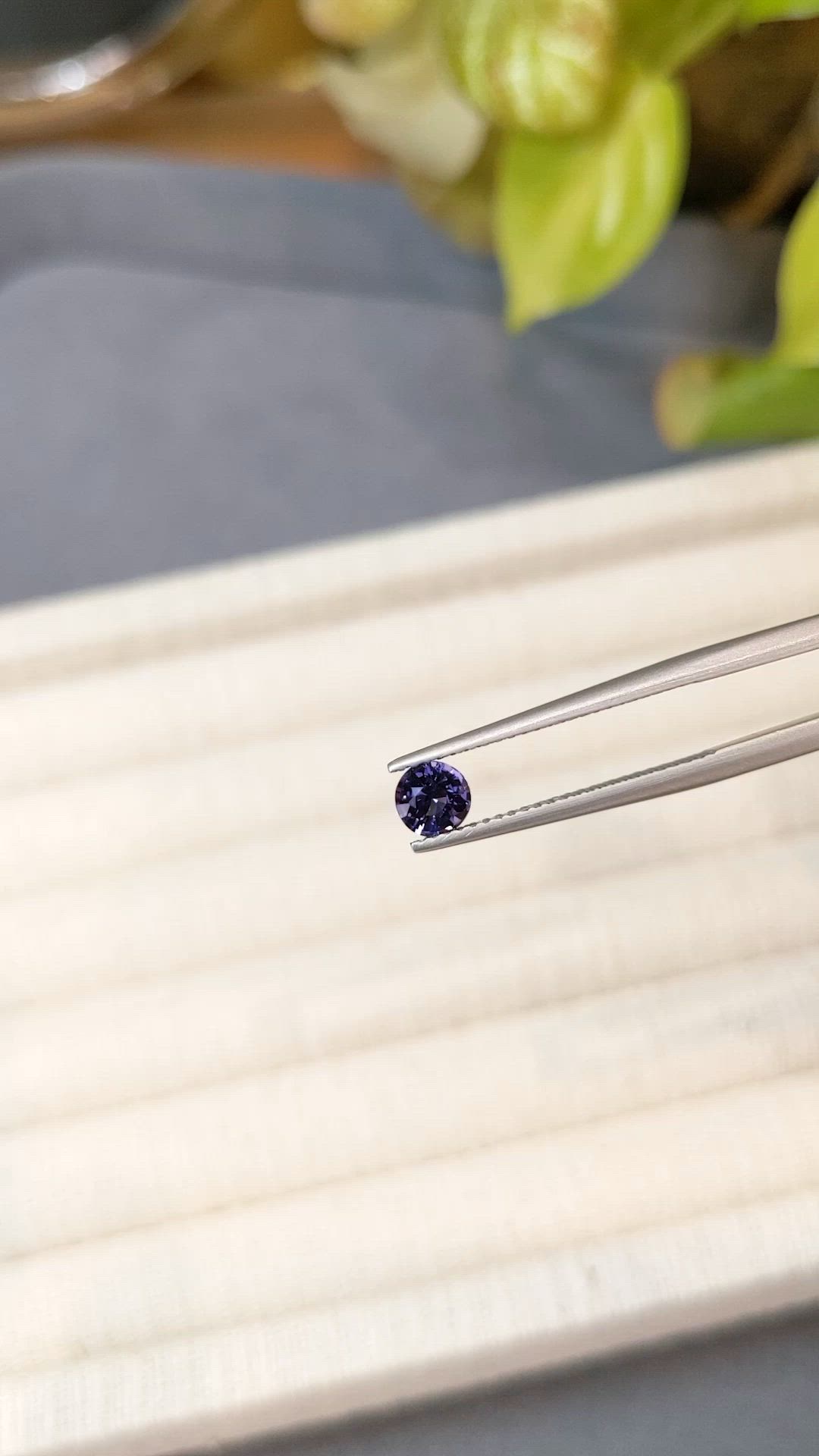 0.64 Ct. Purple Spinel from Ceylon (Sri Lanka) Size Video